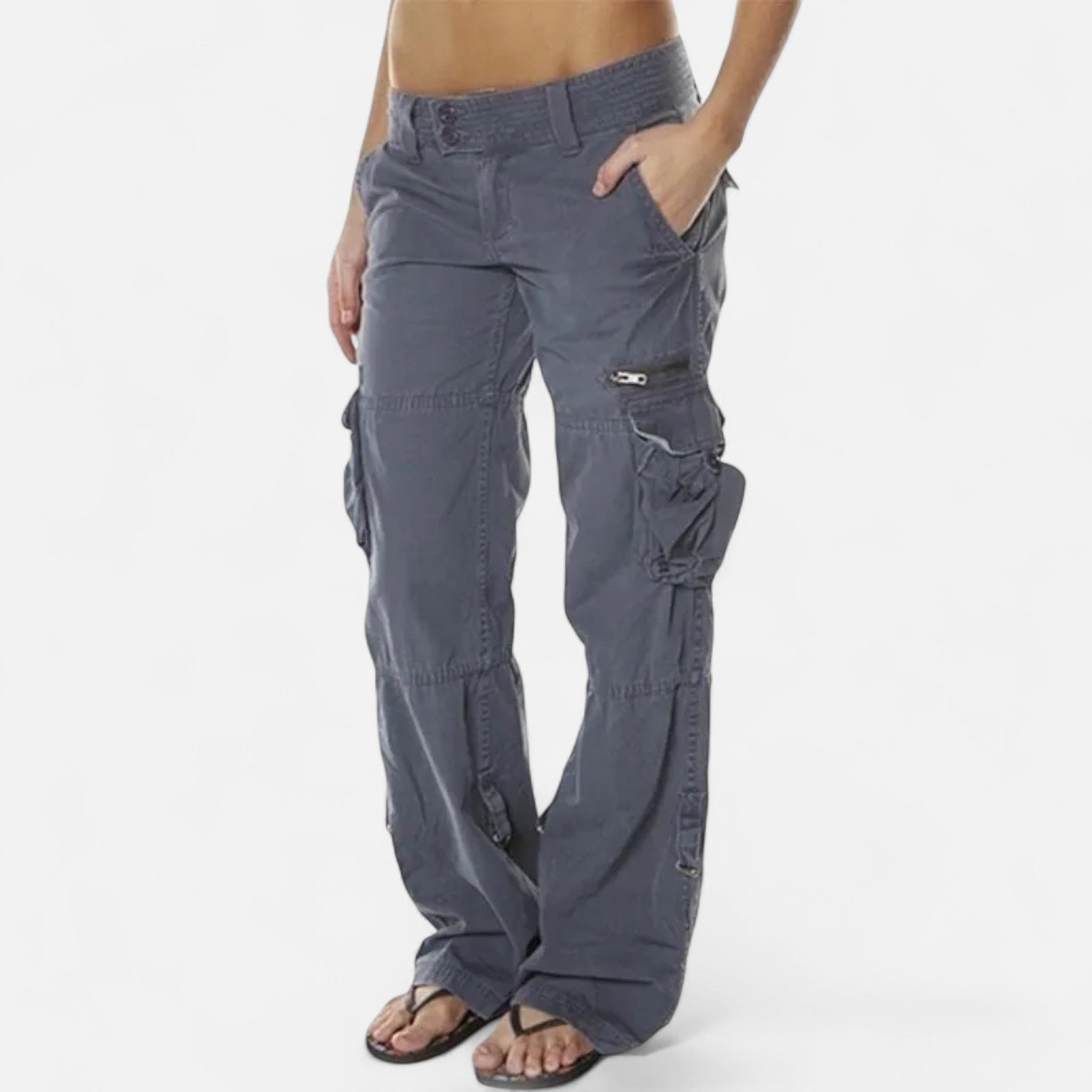 Ancienne Monde | Pantalon Cargo Décontracté Femme
