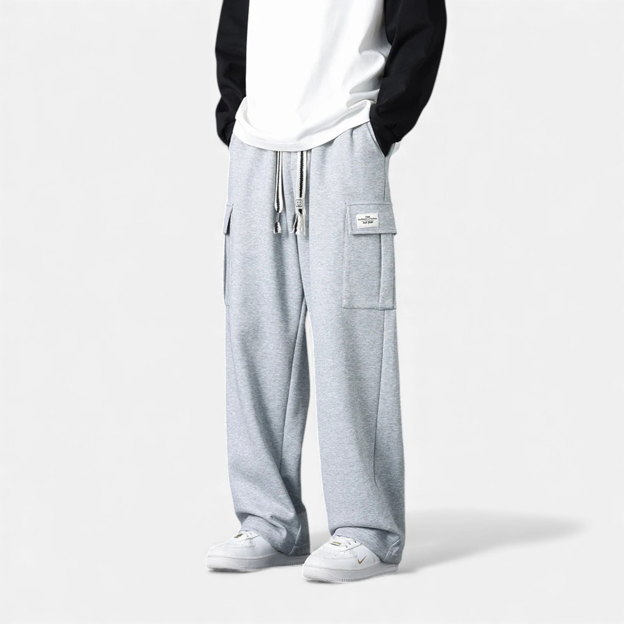 Ancienne Monde | Pantalon Jogger Cargo Homme – Coupe Large Streetwear Décontractée