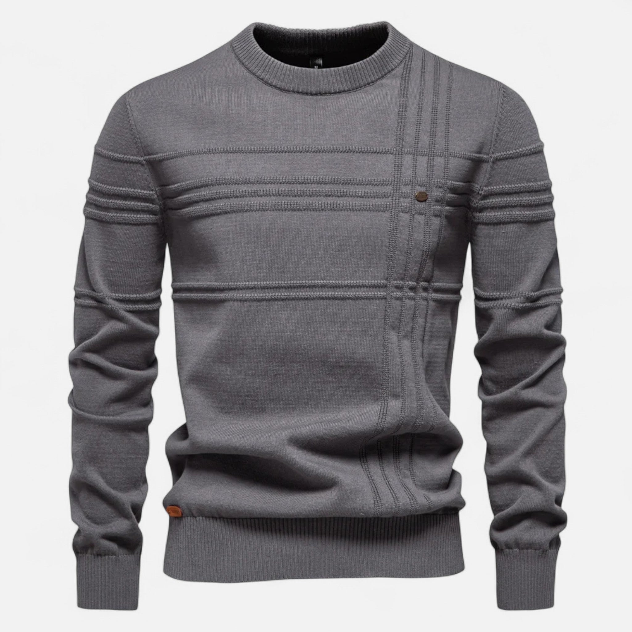 Ancienne Monde | Pull Homme Classique à Rayures en Coton Doux