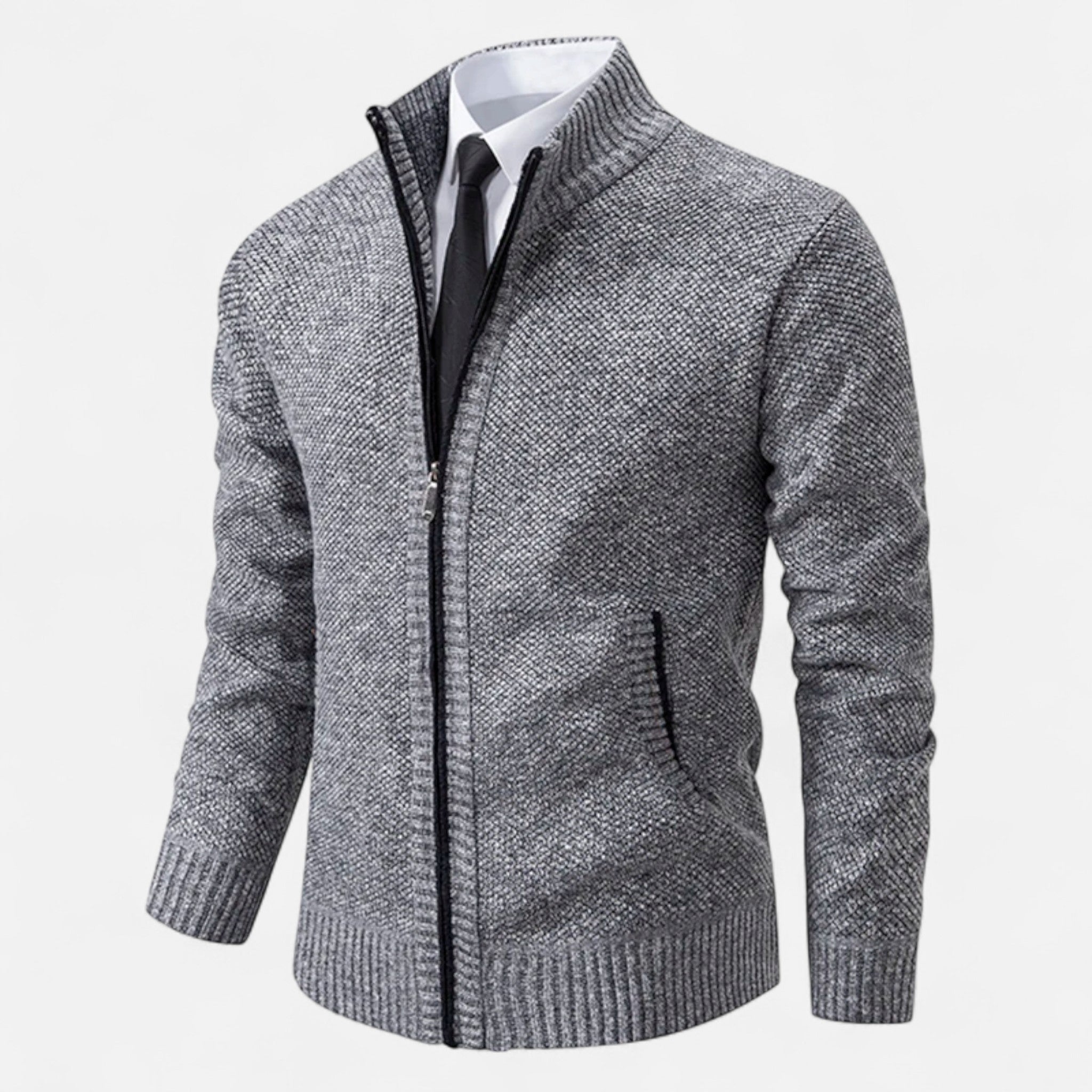 Ancienne Monde | Veste Homme Polaire Zippée Col Montant