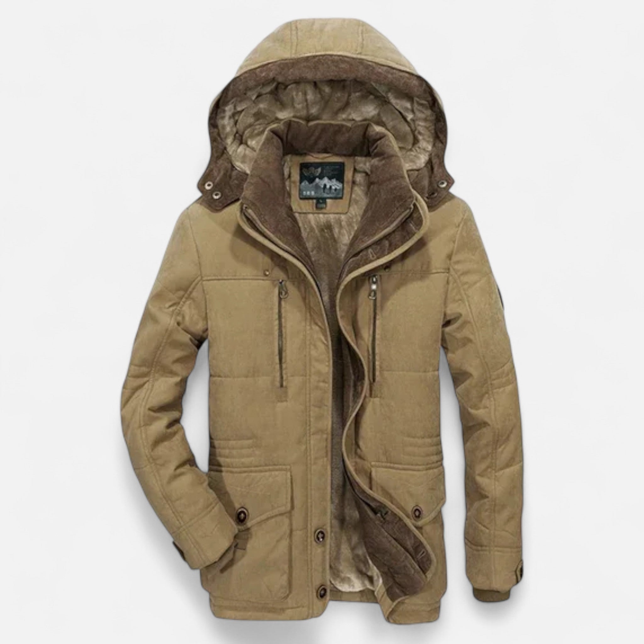 Ancienne Monde | Parka Homme Épaisse Matelassée à Capuche