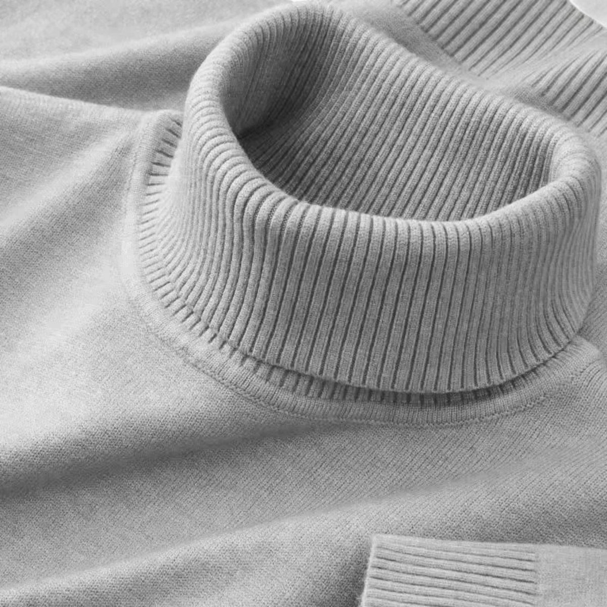 Pull en Laine Homme – Col Roulé Classique et Style Intemporel Raffiné