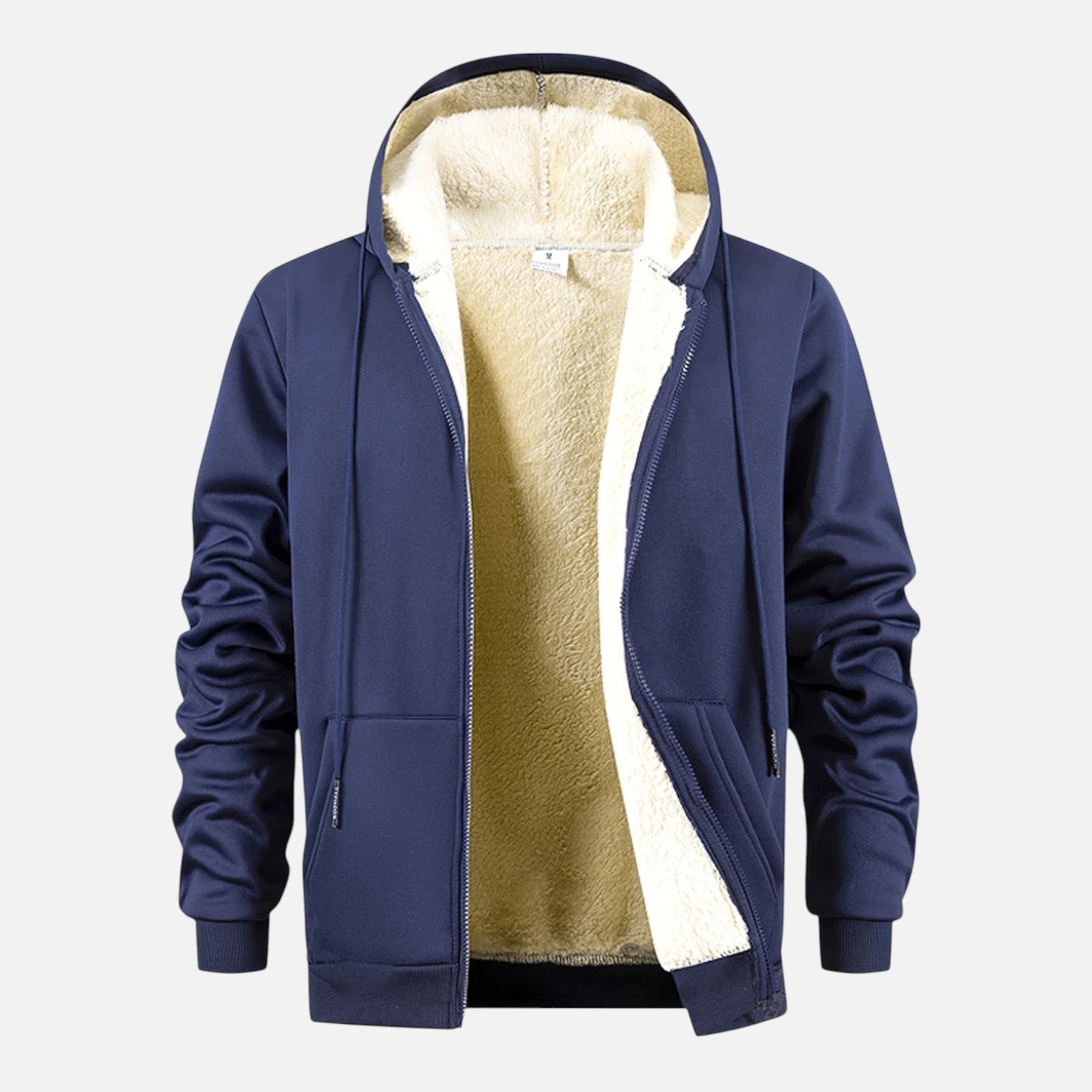 Ancienne Monde | Veste à Capuche Homme Zippée Doublée en Polaire