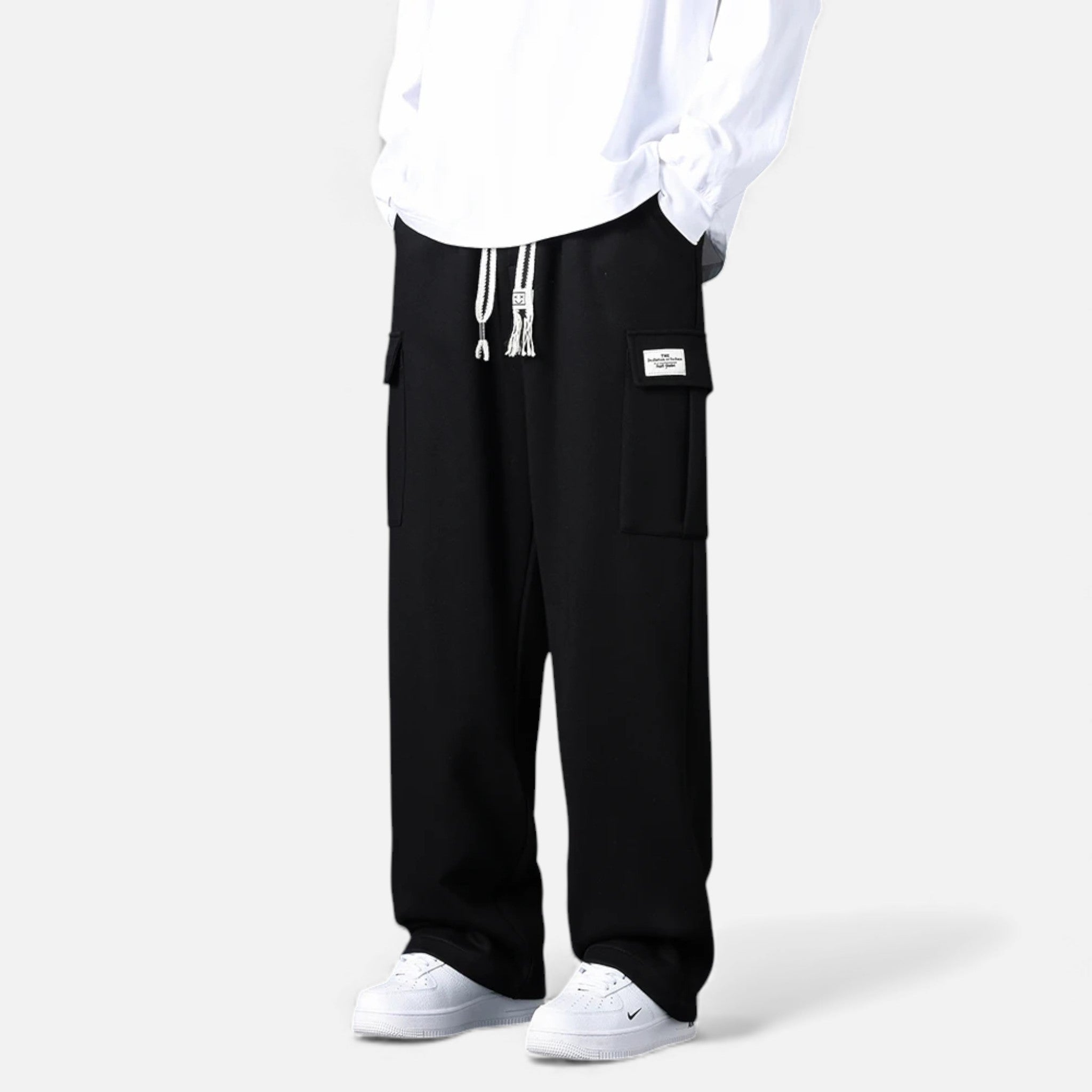 Ancienne Monde | Pantalon Jogger Cargo Homme – Coupe Large Streetwear Décontractée