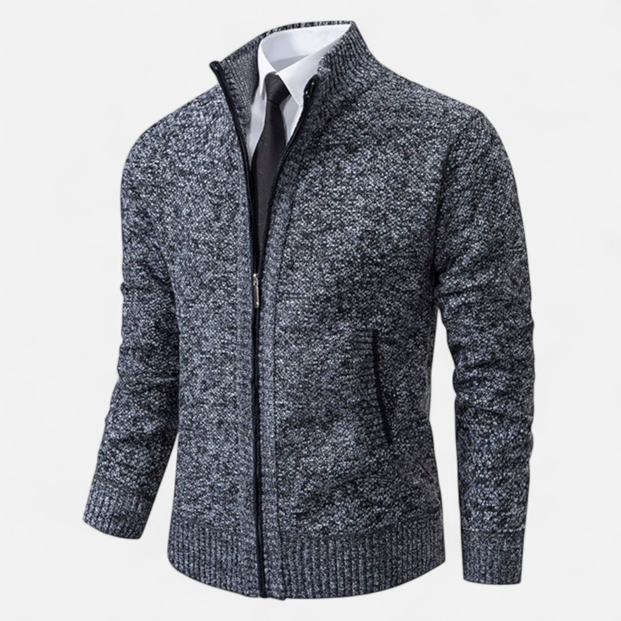Ancienne Monde | Veste Homme Polaire Zippée Col Montant