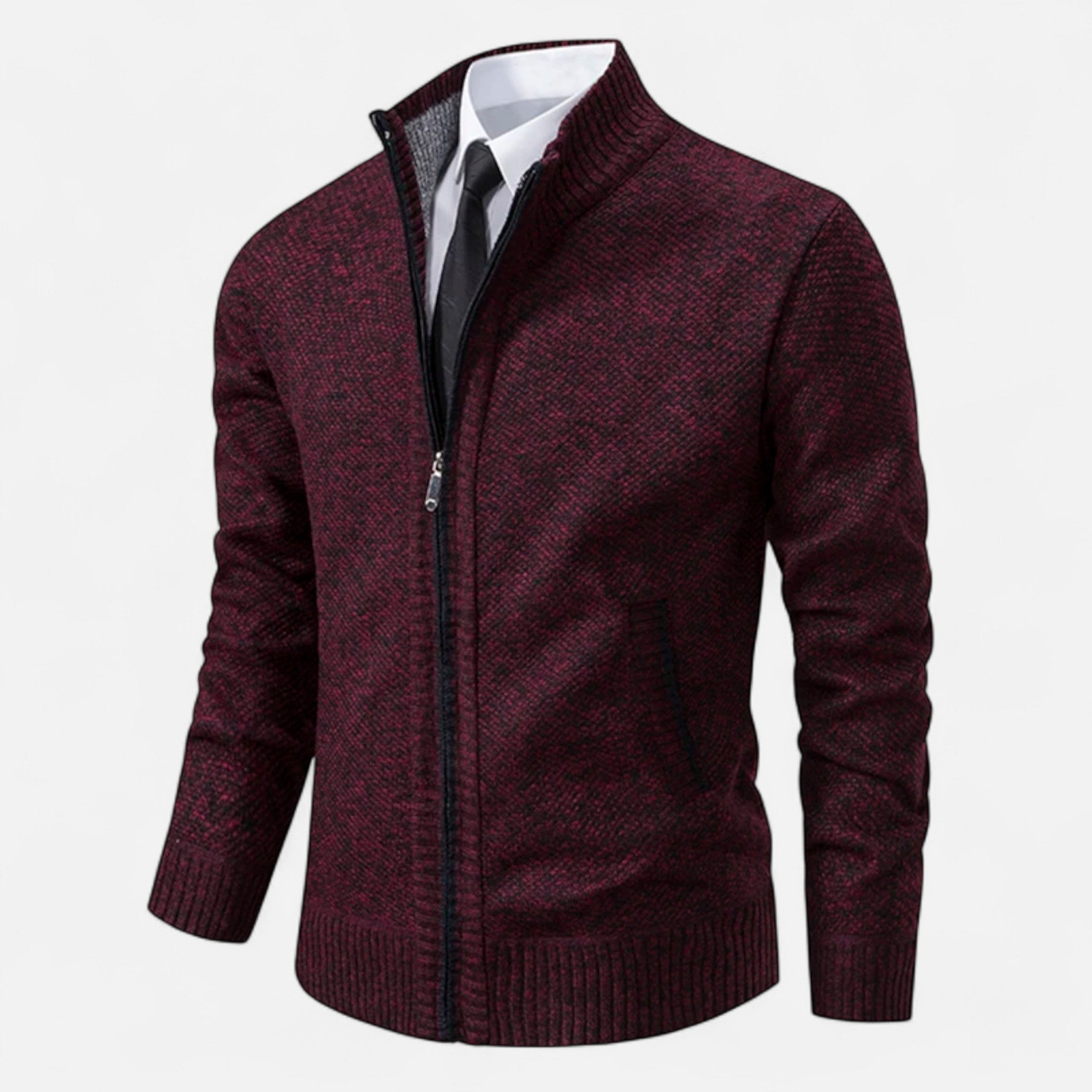 Ancienne Monde | Veste Homme Polaire Zippée Col Montant