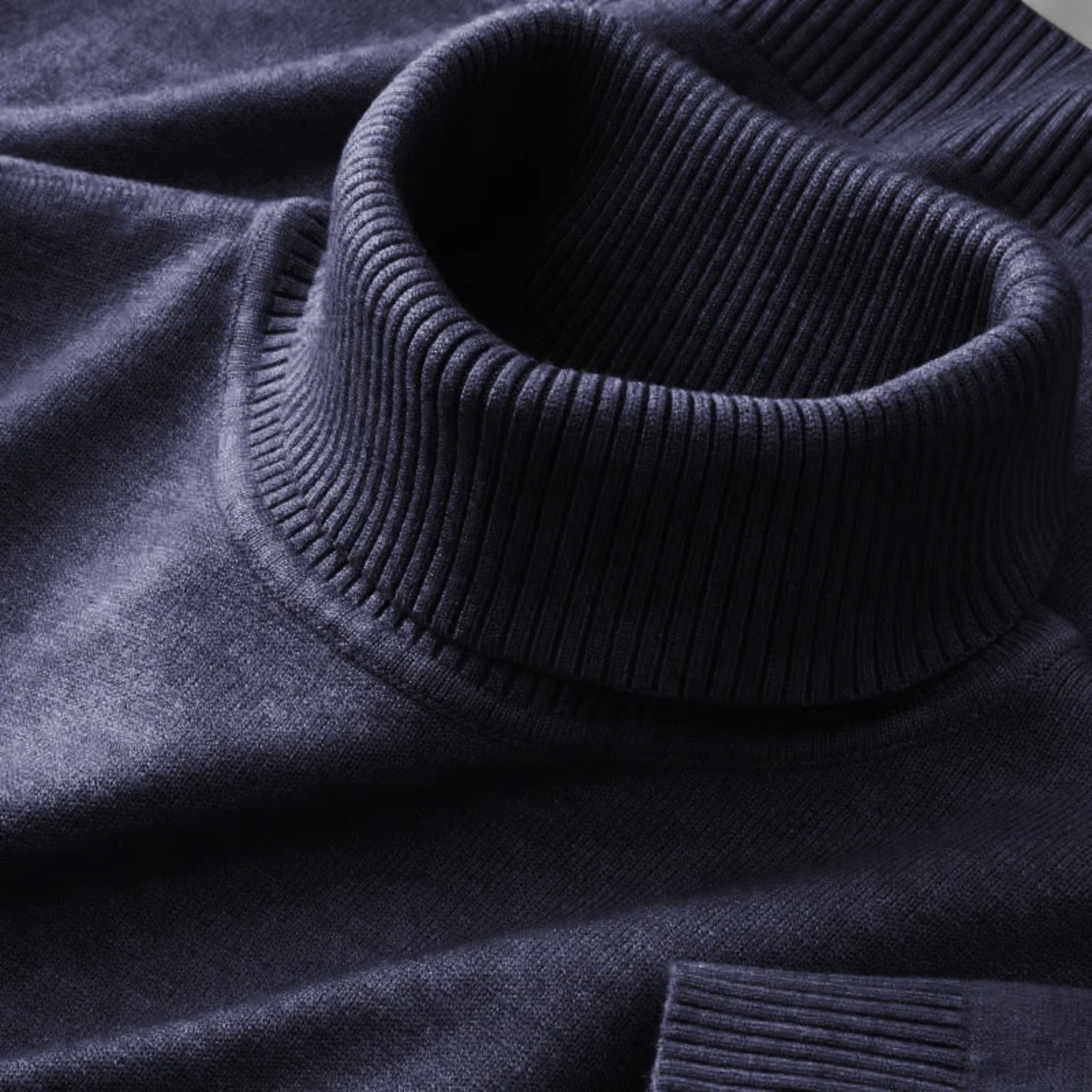 Pull en Laine Homme – Col Roulé Classique et Style Intemporel Raffiné