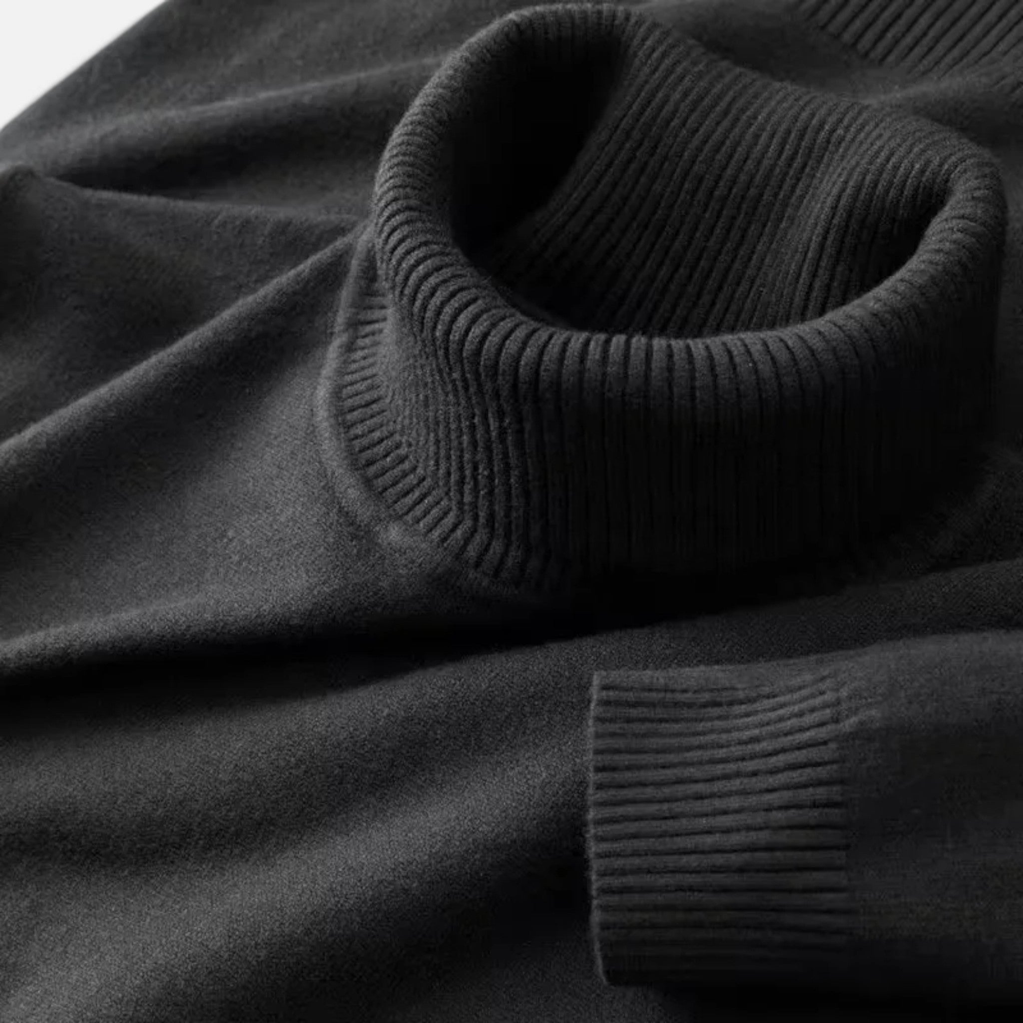 Pull en Laine Homme – Col Roulé Classique et Style Intemporel Raffiné