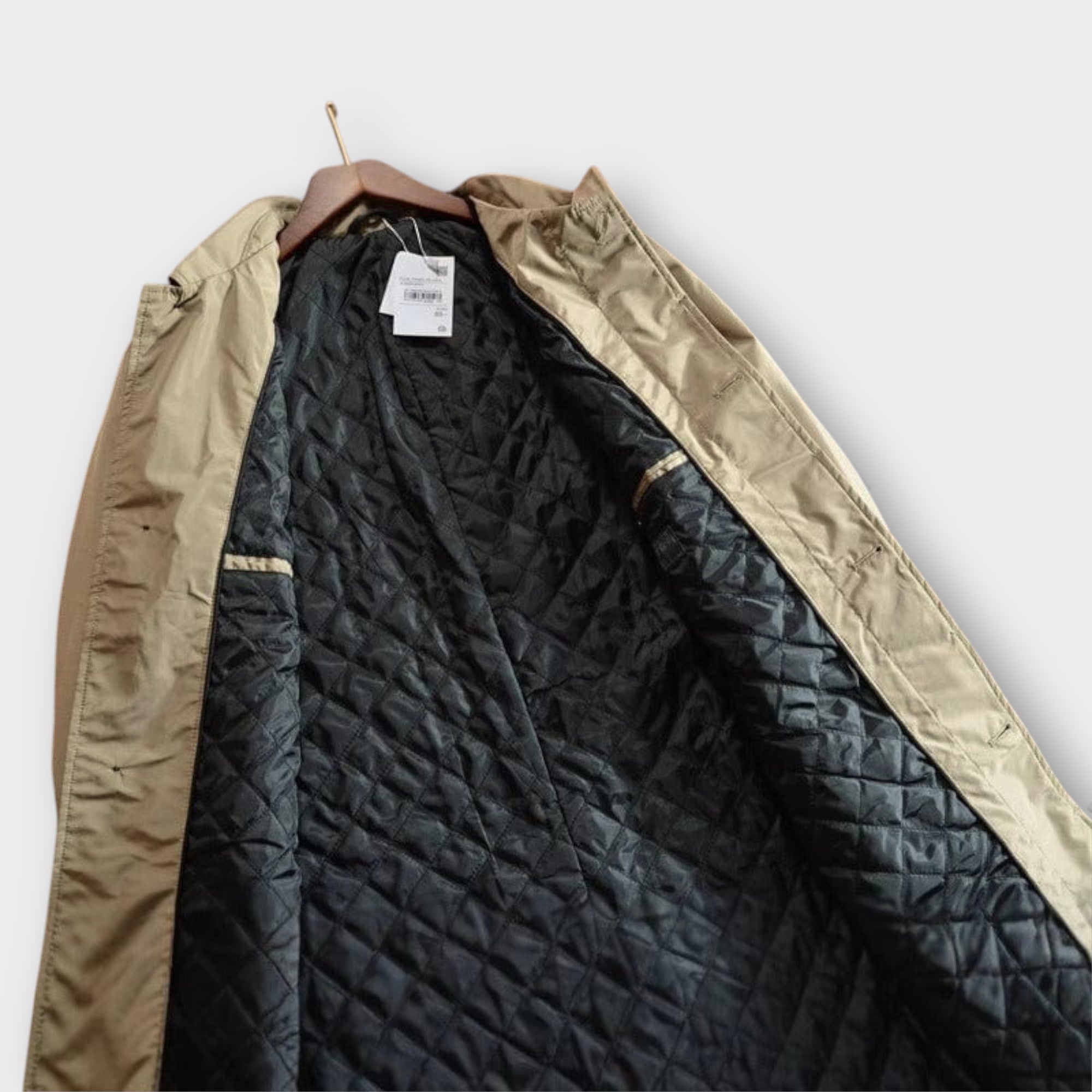 Cappotto da uomo – Resistente alle intemperie, con fodera trapuntata e taglio aderente