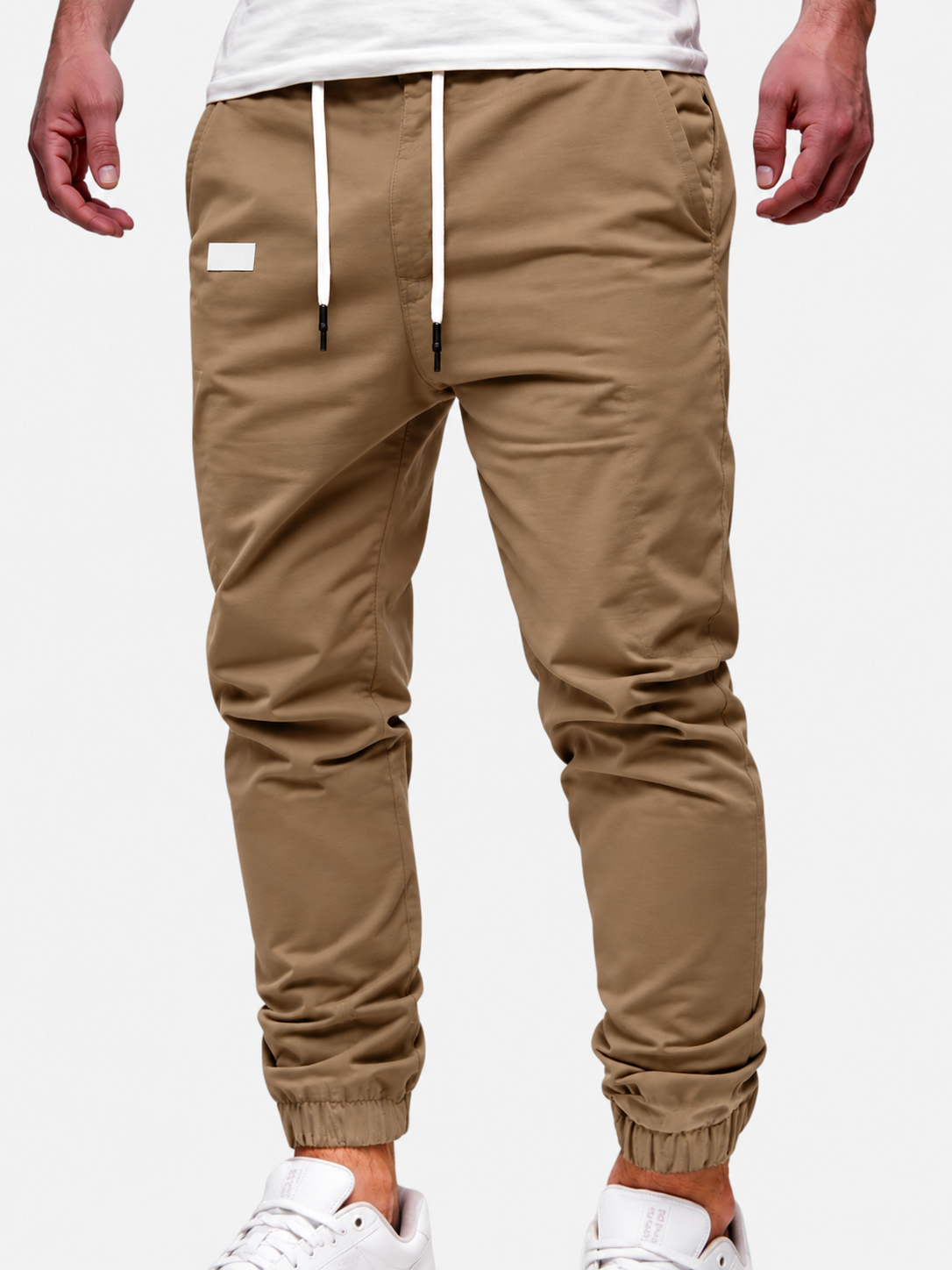 Men's Cargo Jogger – Elastic Waist, Side Pockets, Lightweight Fabric