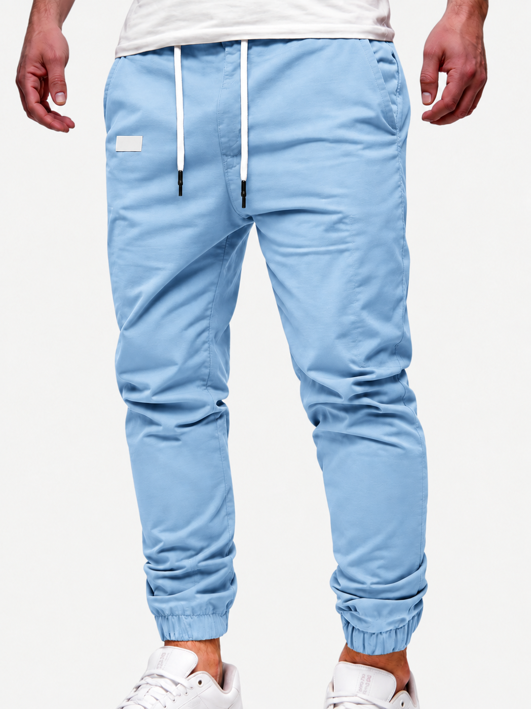 Men's Cargo Jogger – Elastic Waist, Side Pockets, Lightweight Fabric