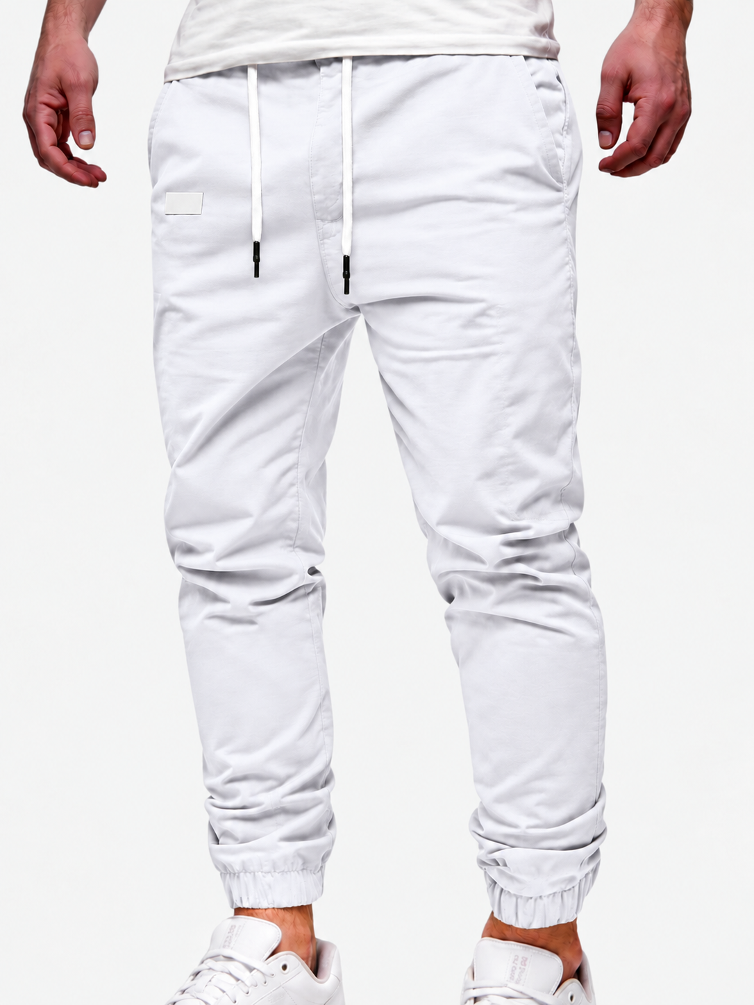 Men's Cargo Jogger – Elastic Waist, Side Pockets, Lightweight Fabric