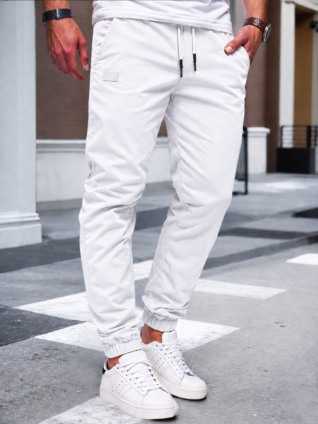 Men's Cargo Jogger – Elastic Waist, Side Pockets, Lightweight Fabric