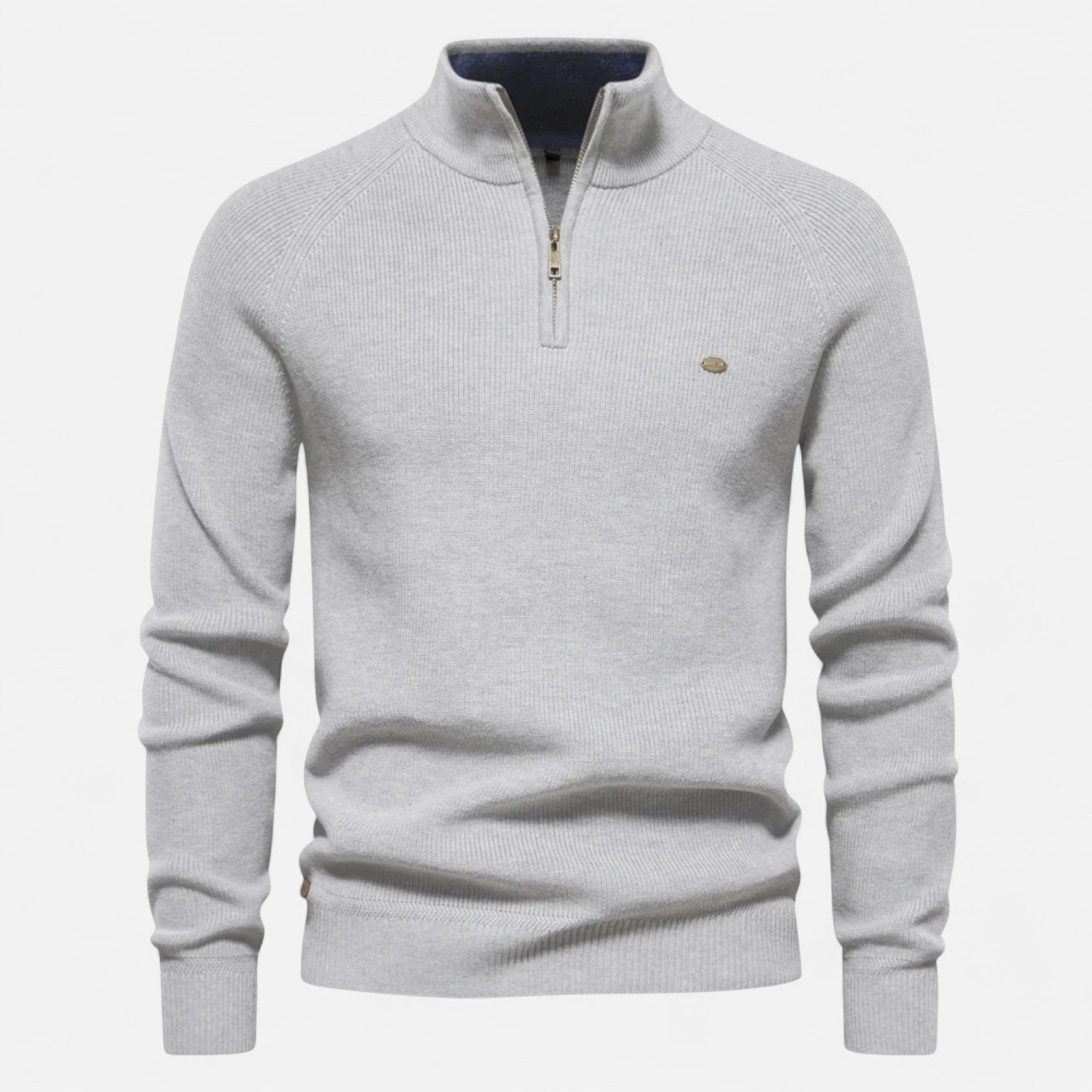 Ancienne Monde | Demi-Zip en Coton Homme