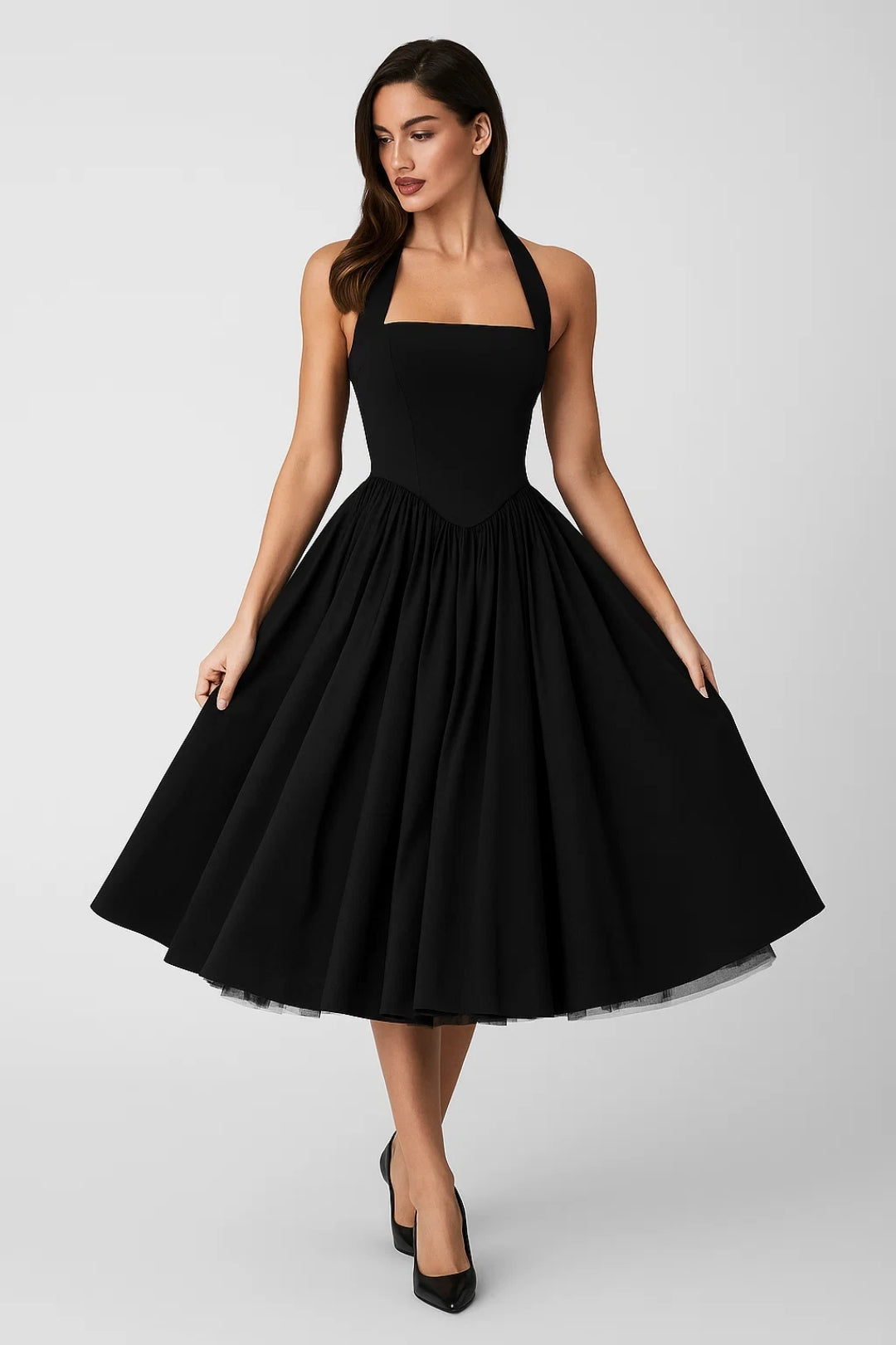Robe Cocktail Dos Nu Trapèze