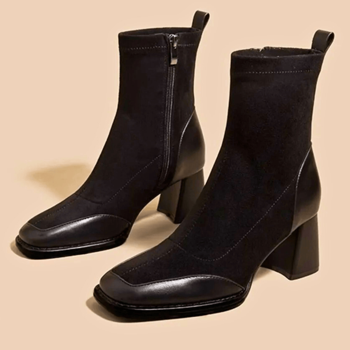 Bottines en Cuir Femme – Silhouette Fine et Allure Raffinée Intemporelle