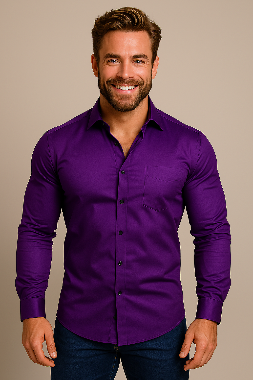Chemise Homme À Col Classique
