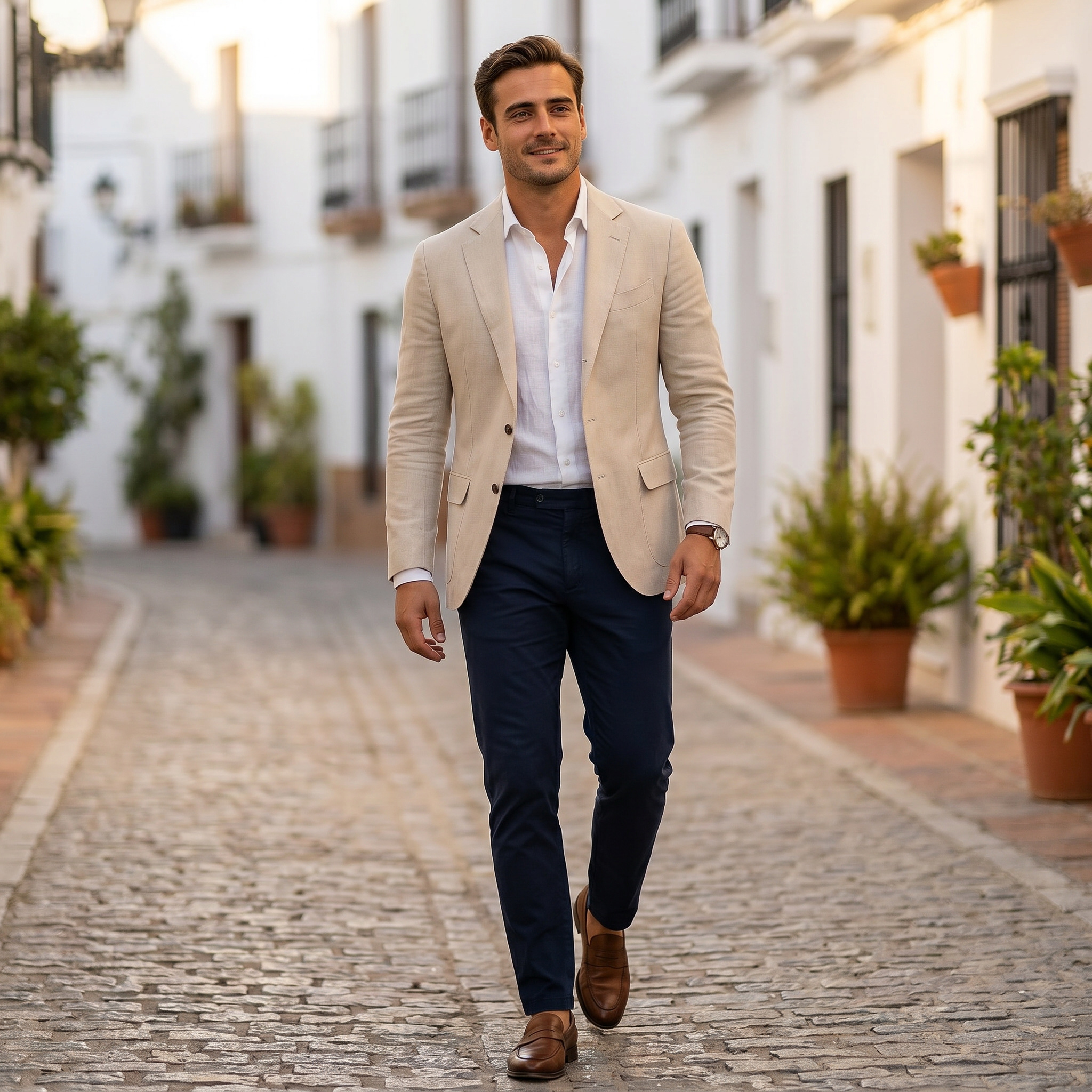 Veste De Costume Homme Style Décontracté