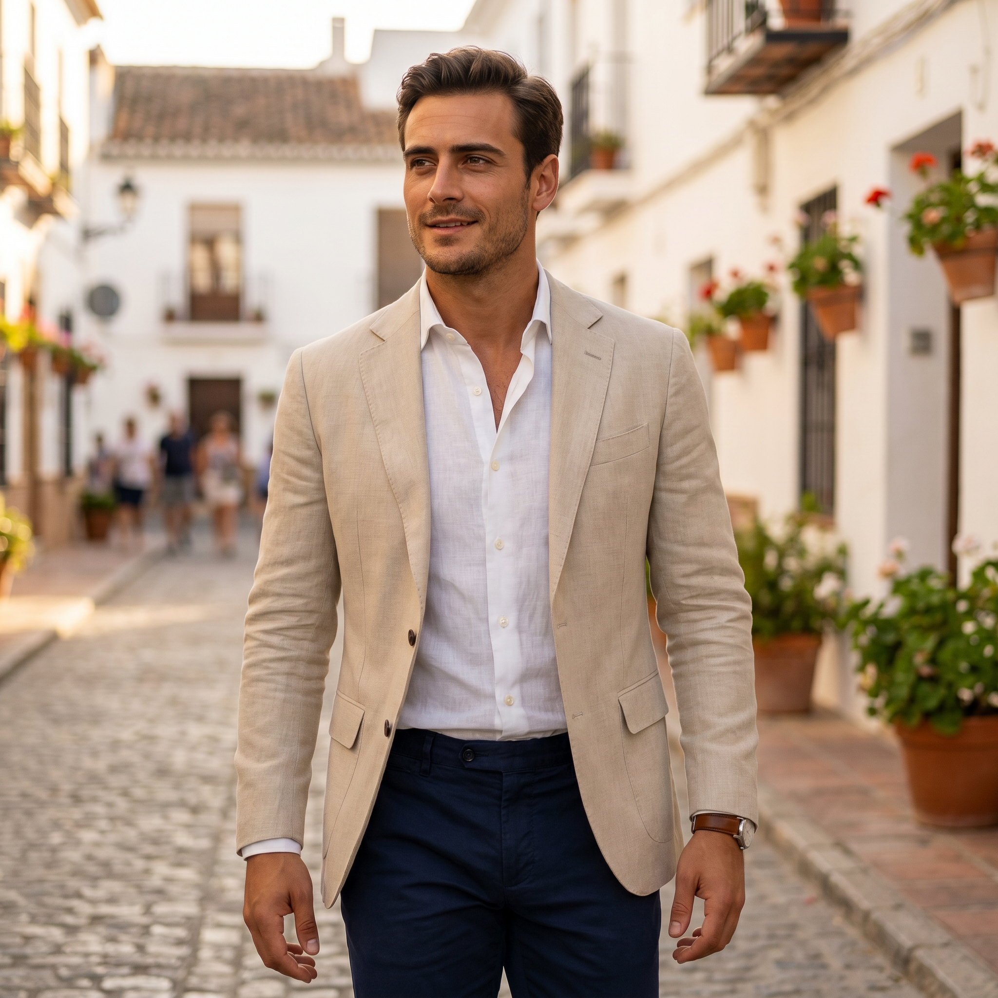Veste De Costume Homme Style Décontracté