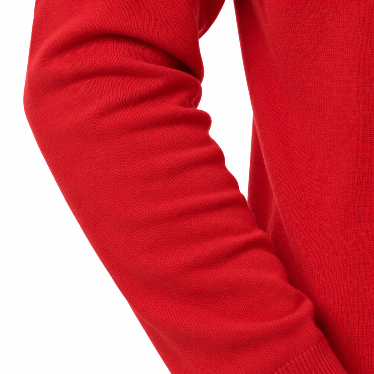 Polo homme 100% laine mérinos à manches longues et col boutonné coupe décontractée