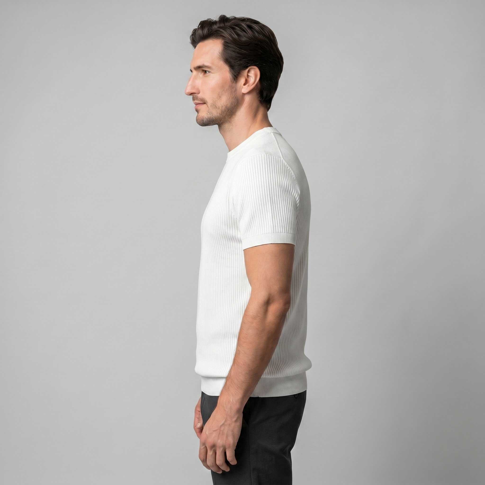 Ανδρικό T-shirt από πλεκτό ύφασμα