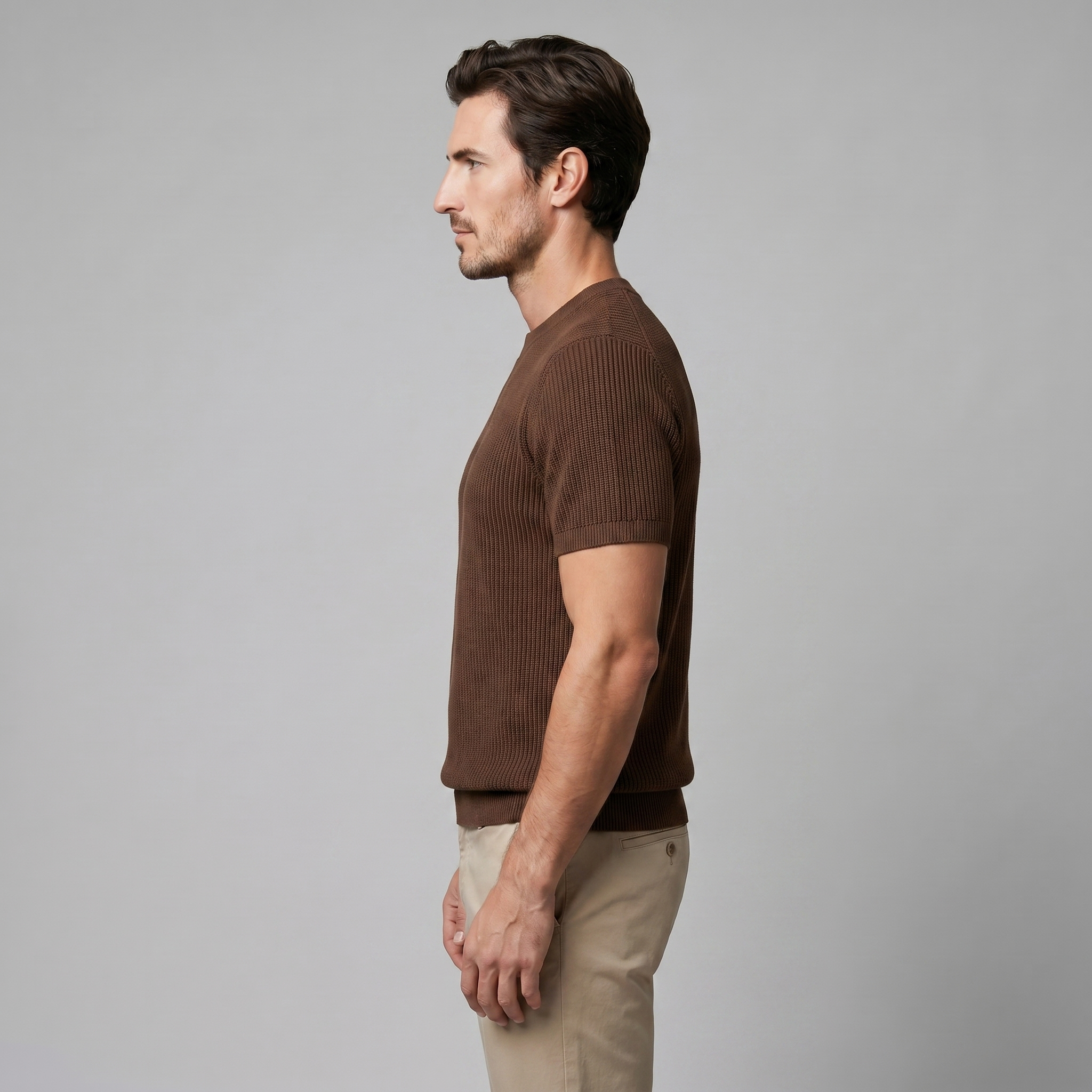 Ανδρικό T-shirt από πλεκτό ύφασμα