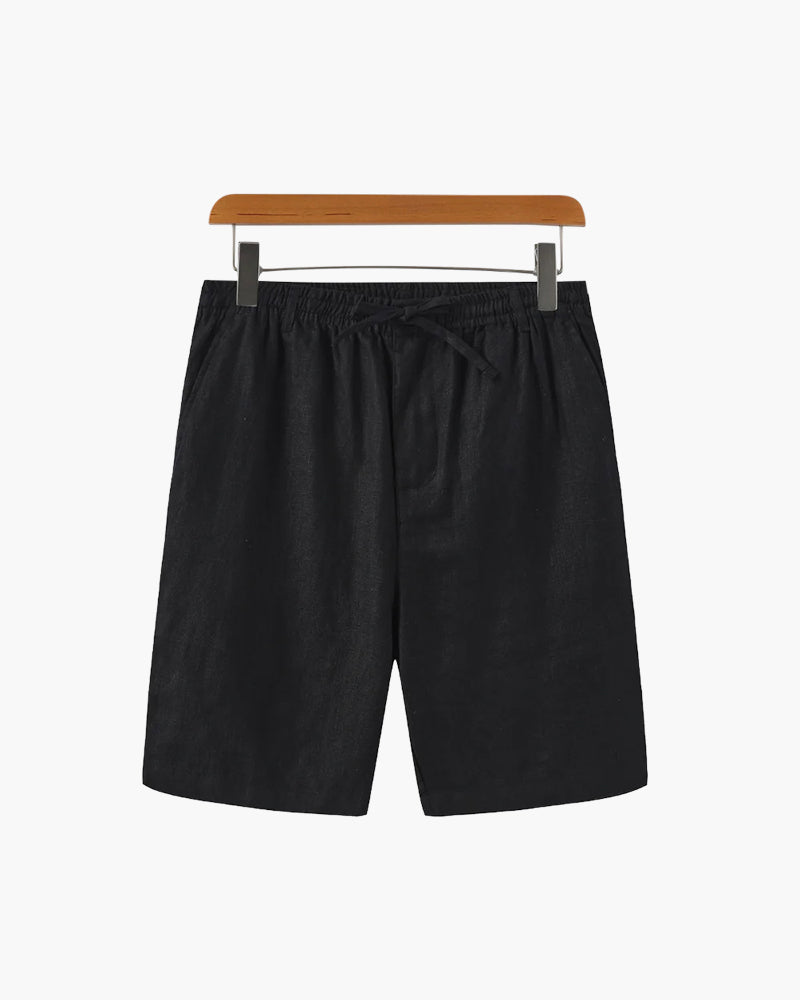 Short Homme En Lin Décontracté