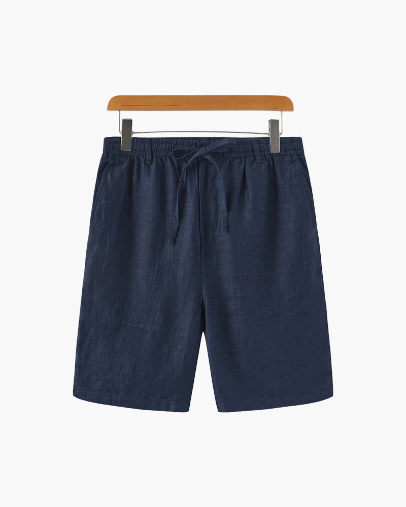 Short Homme En Lin Décontracté