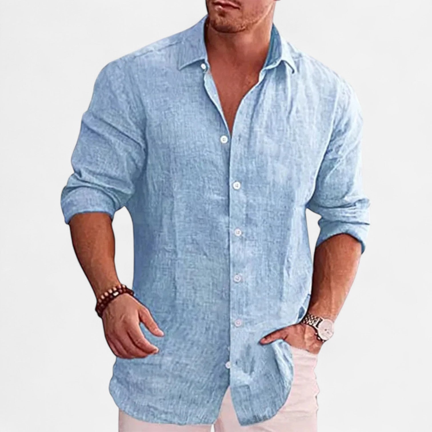 Ancienne Monde | Chemise en Lin pour Homme – Élégance Respirante, Indispensable Estival