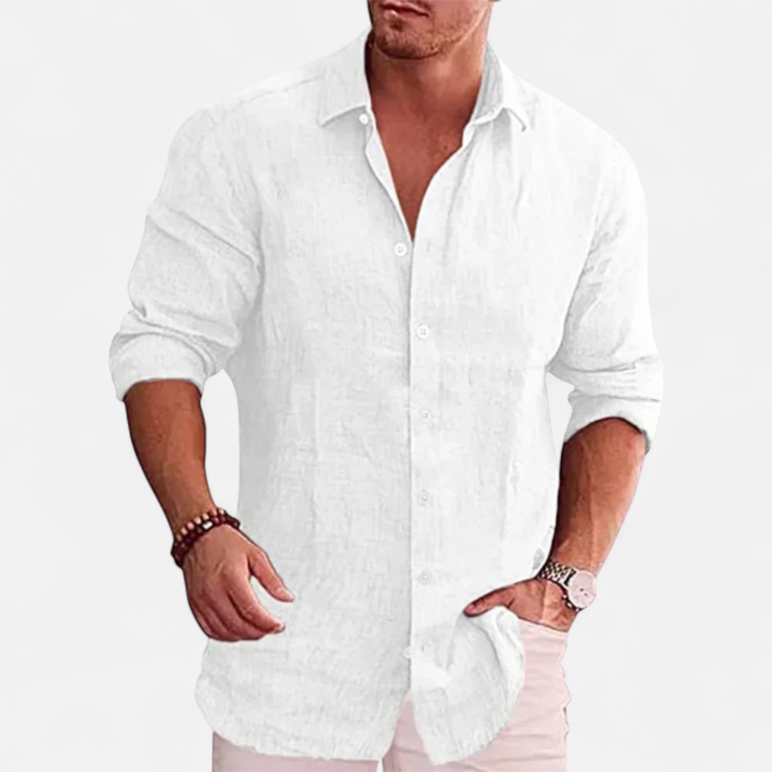 Ancienne Monde | Chemise en Lin pour Homme – Élégance Respirante, Indispensable Estival