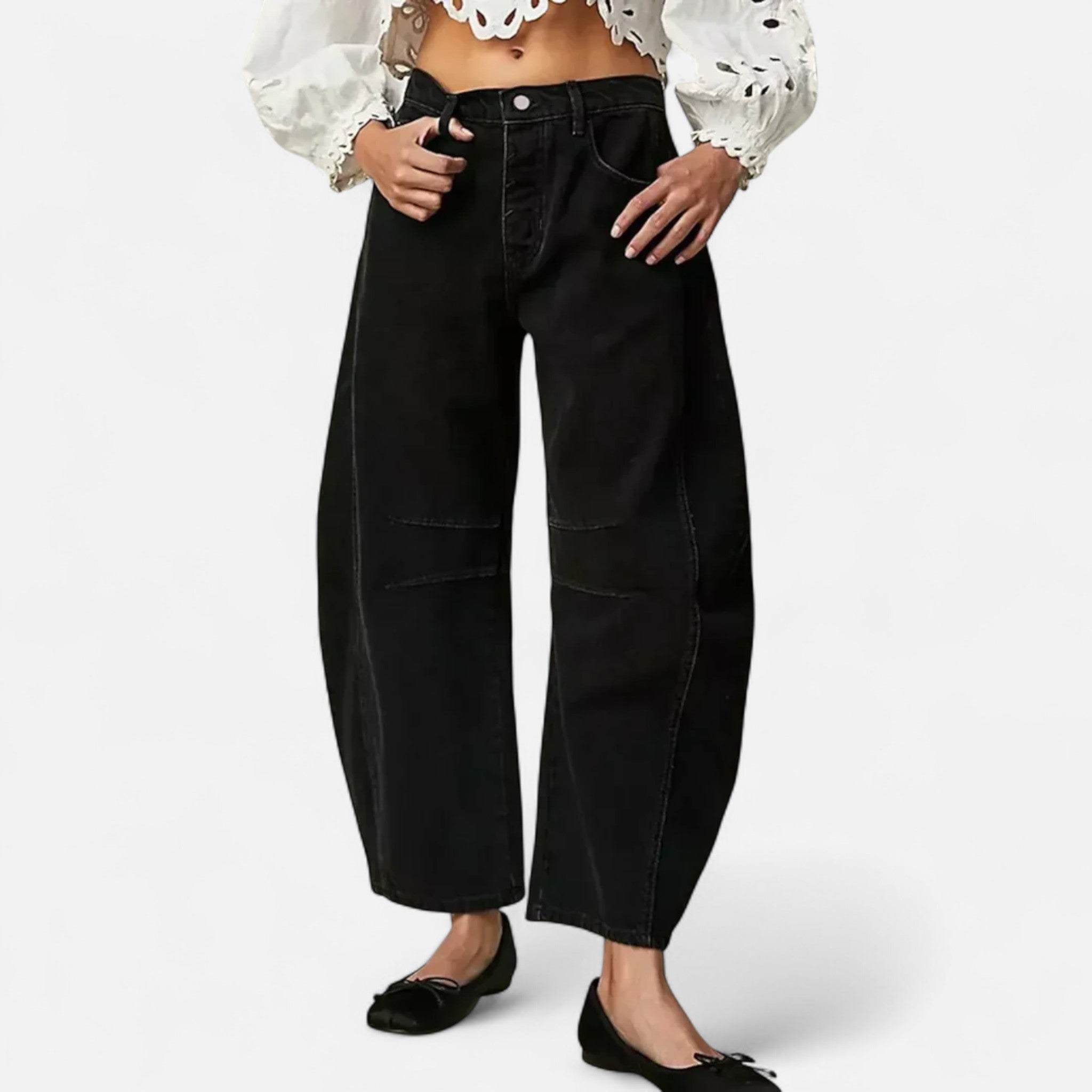 Ancient World | Jean Woman Loose Comfort Premium Wide Cut