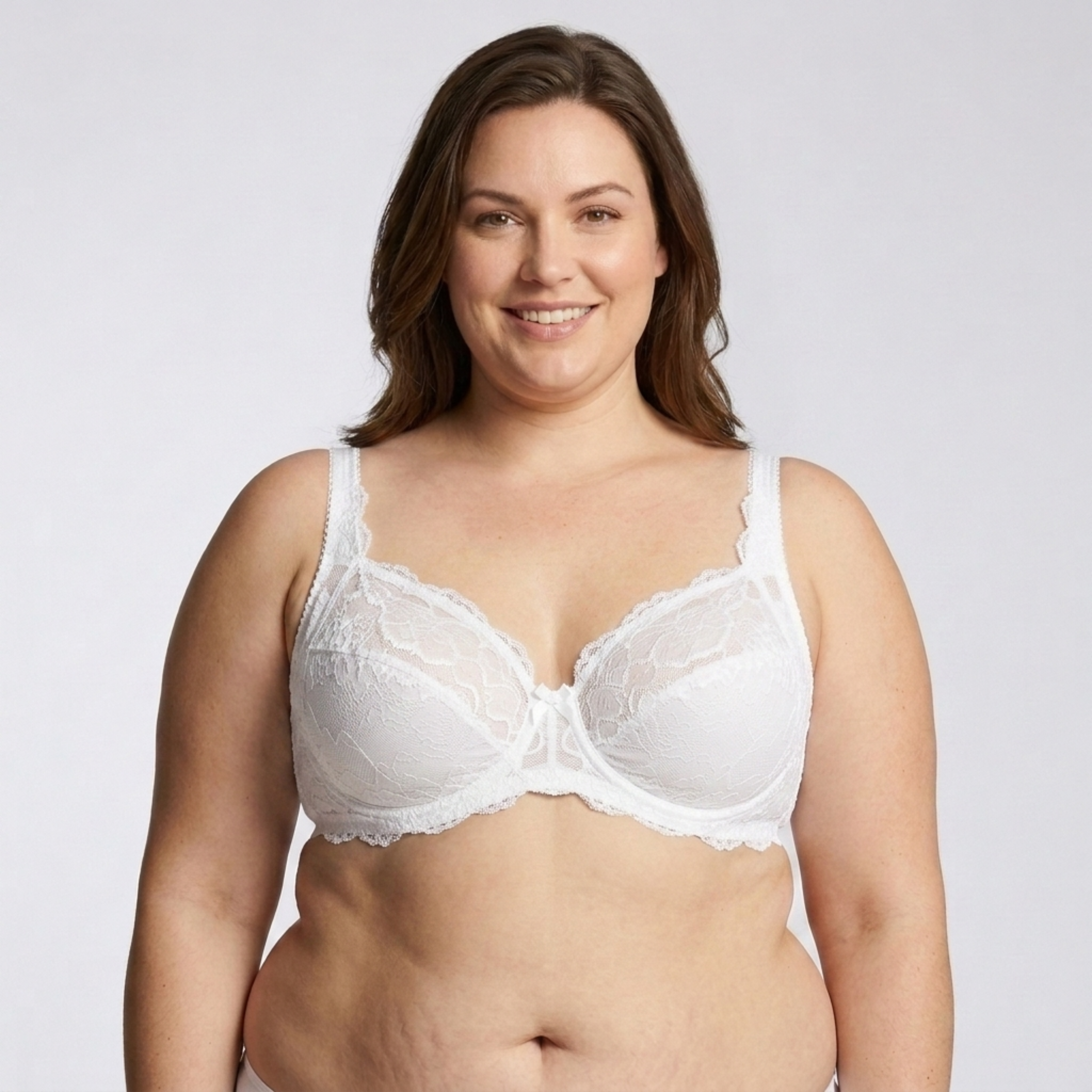 Soutien-gorge grande taille pour femme avec armatures et détails en dentelle