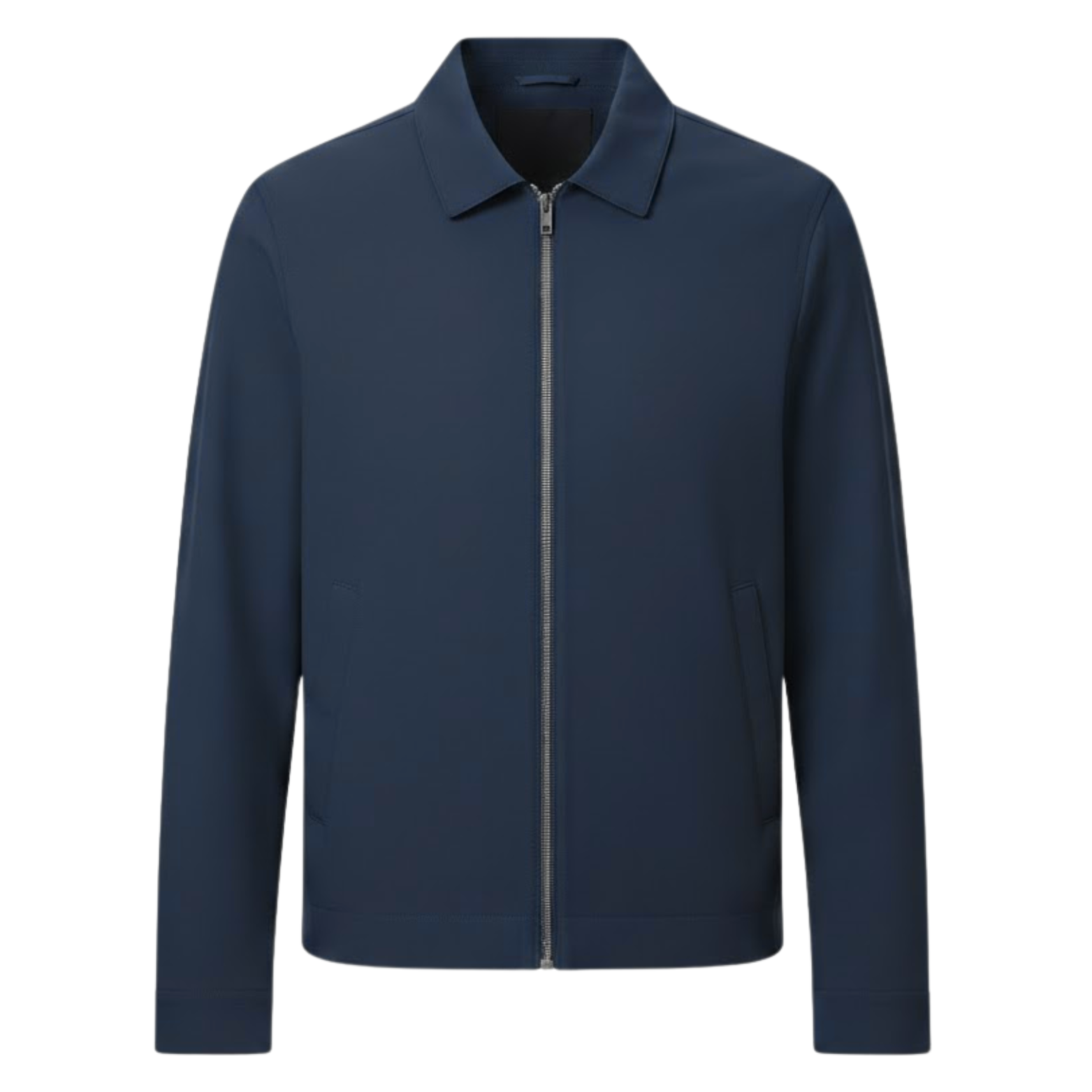 Veste de travail légère pour homme avec fermeture éclair et col chemise classique