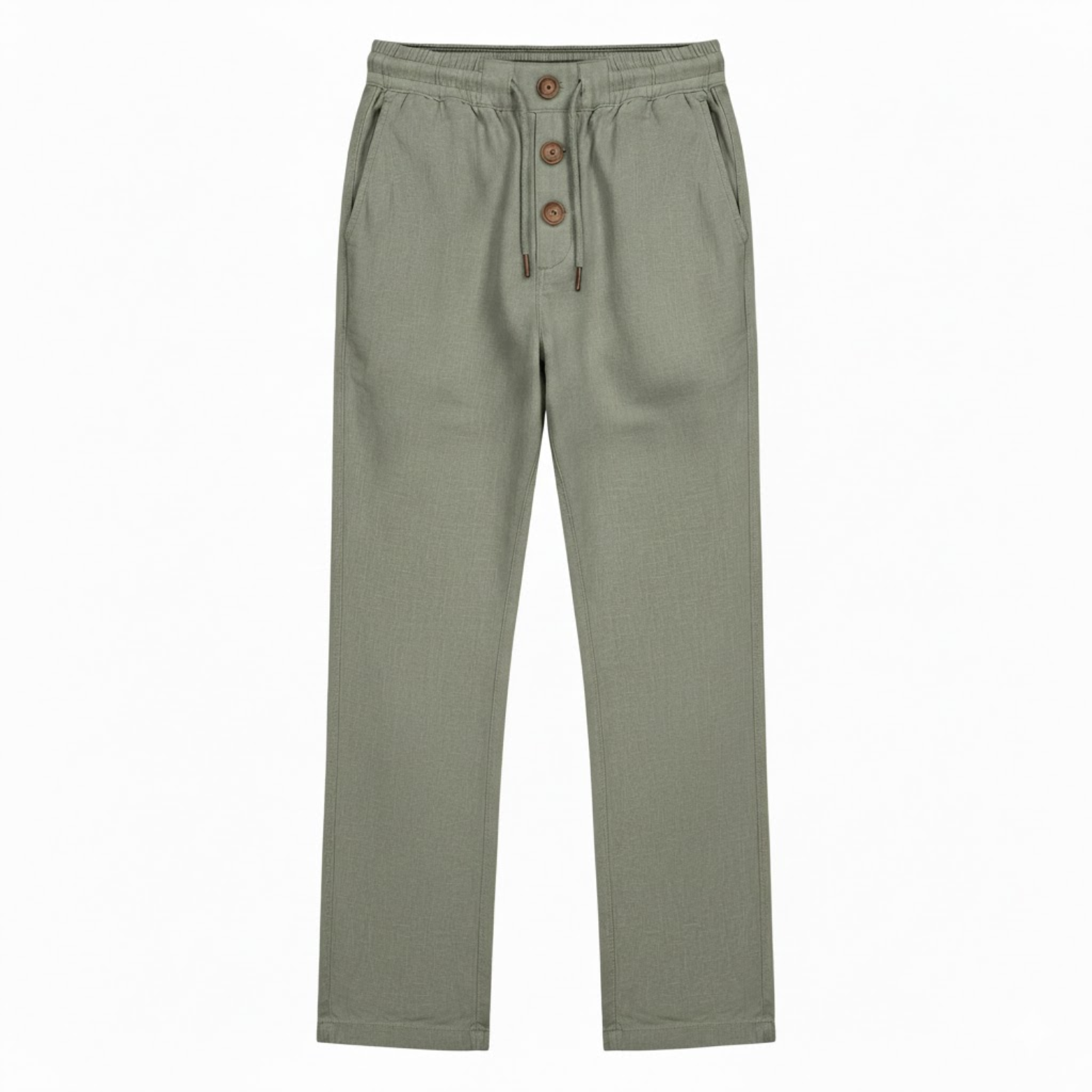 Pantalon de jogging en coton pour homme coupe droite avec cordon de serrage