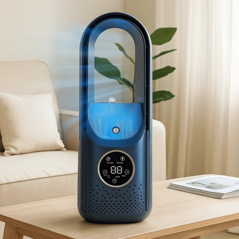 Rafraîchisseur d’Air USB Sans Lames avec Réservoir d’Eau et 6 Vitesses