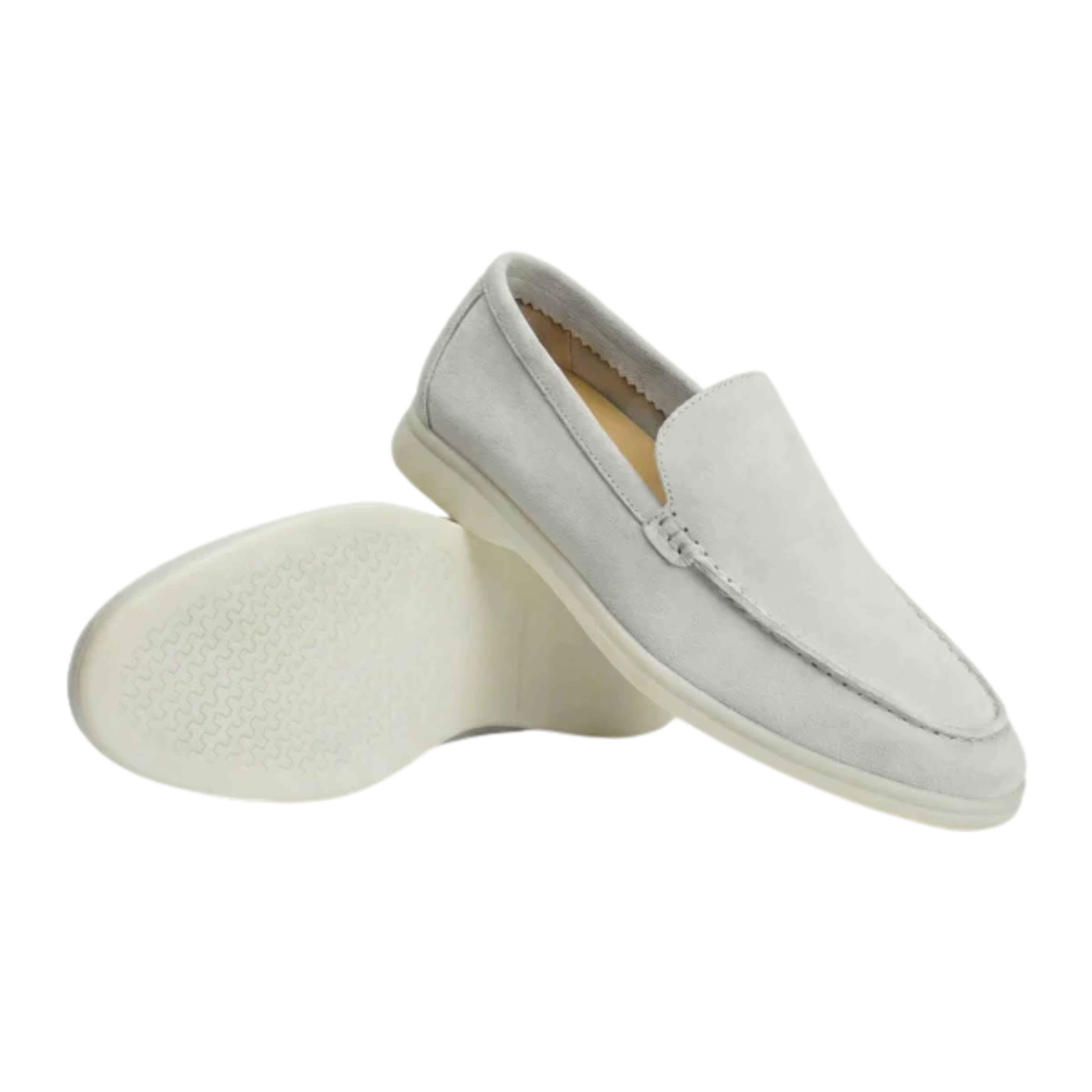 Mocassins homme en daim — semelle légère et flexible — bureau et usage quotidien