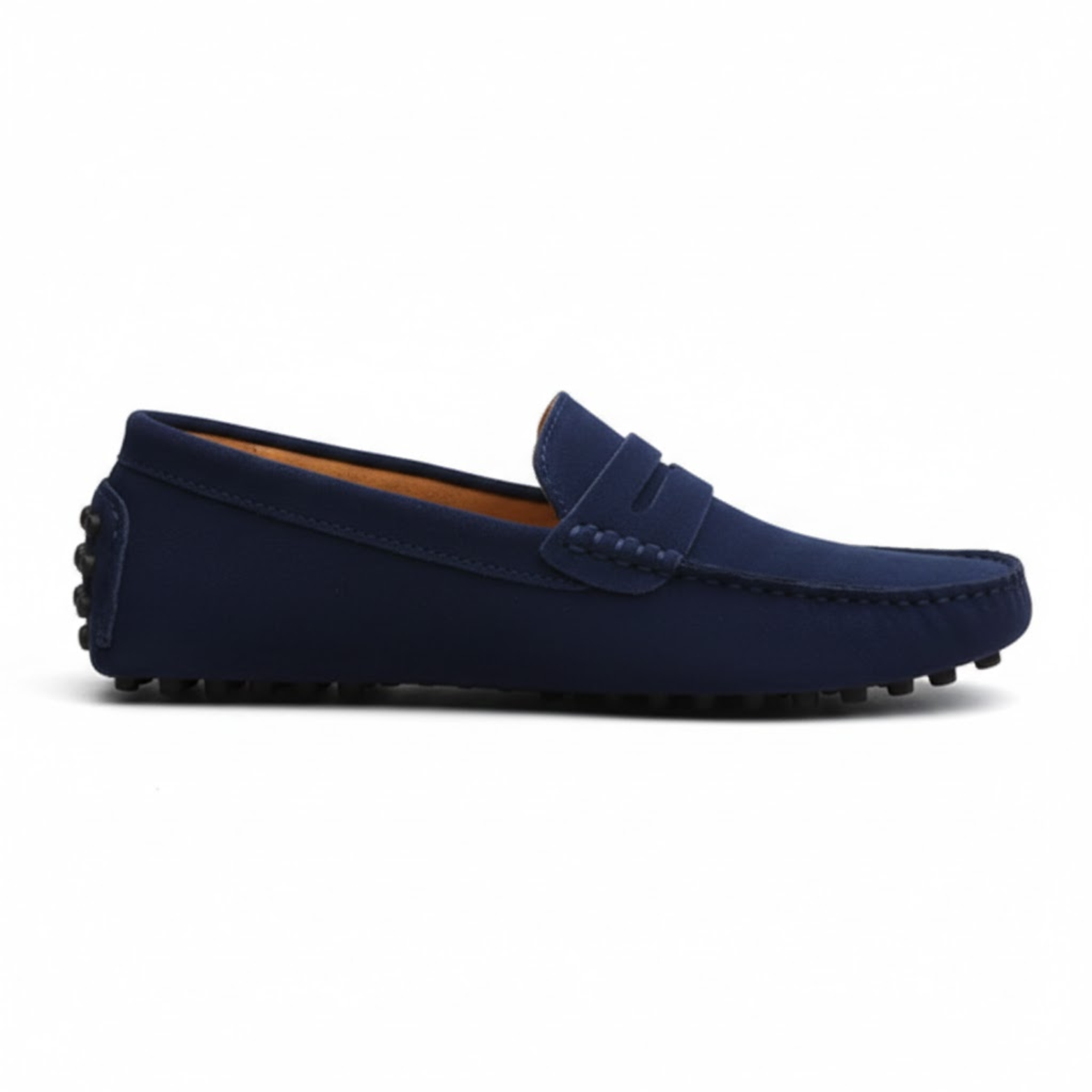 Mocassins en cuir véritable pour homme chaussures de conduite souples à enfiler