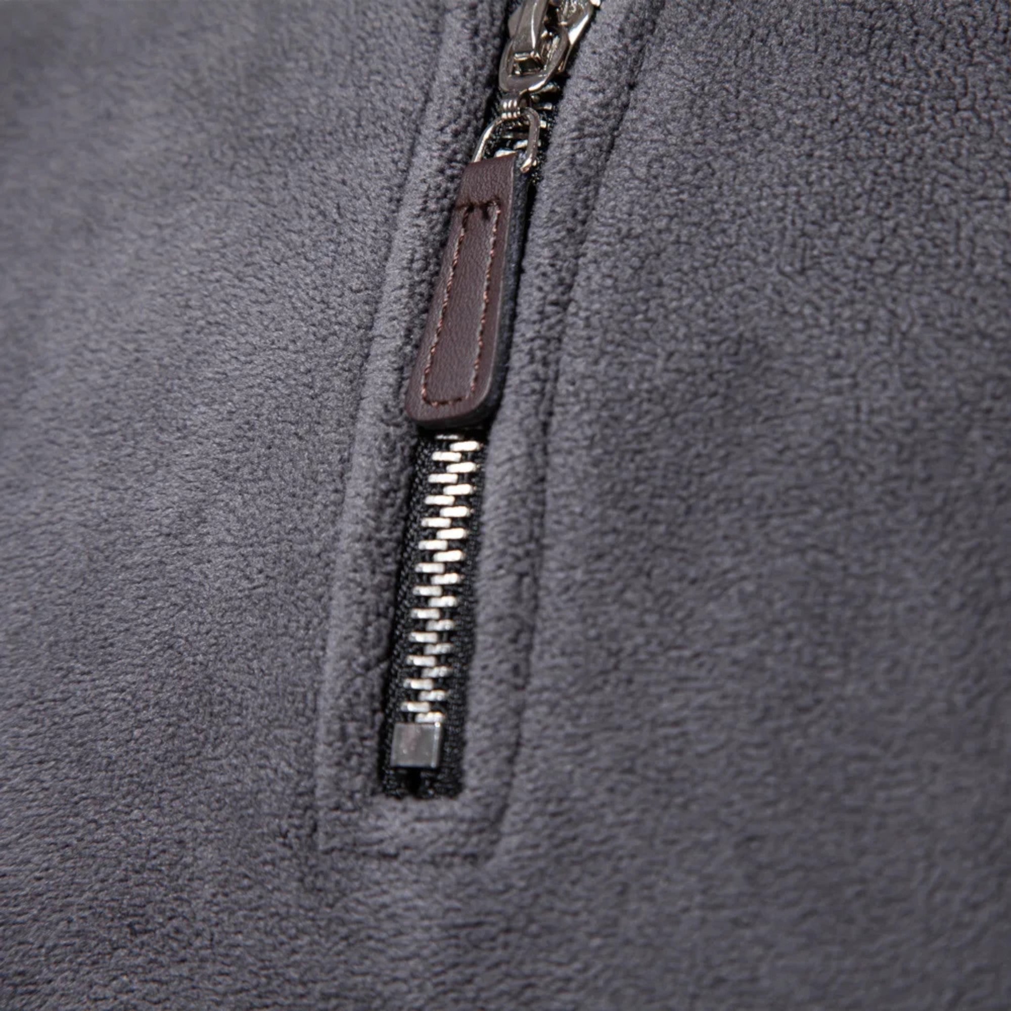 Ancienne Monde | Pull Zippé Homme Polaire Automne-Hiver