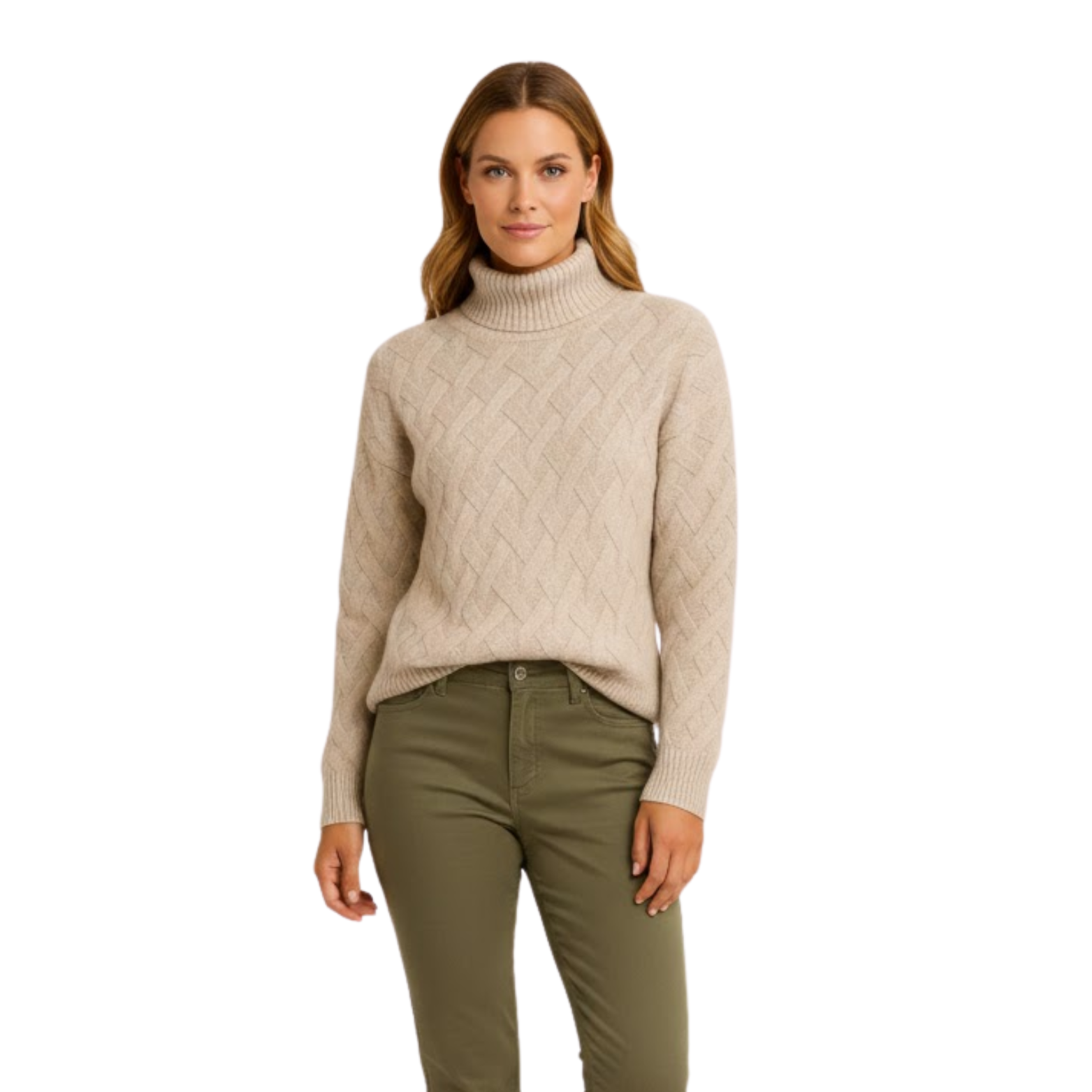 Pull Femme Mode Oversize en Cachemire Épais