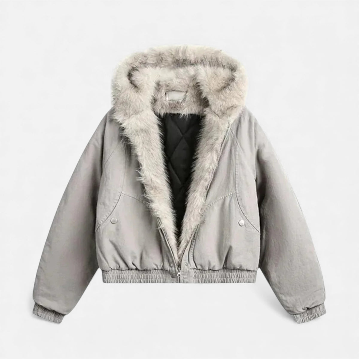 Ancienne Monde | Abrigo de Invierno para Mujer con Cuello de Piel