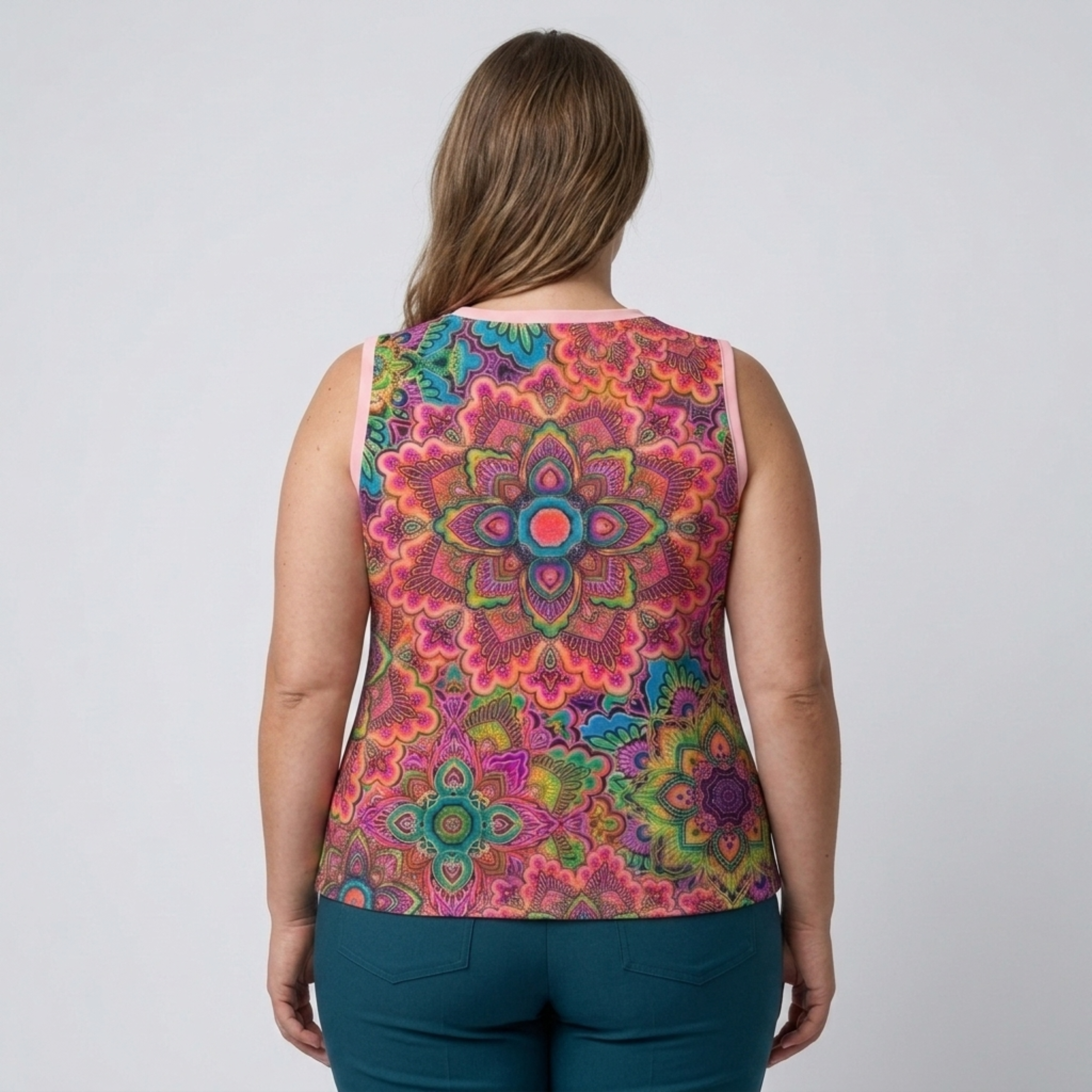 Débardeur grande taille à col en V pour femme