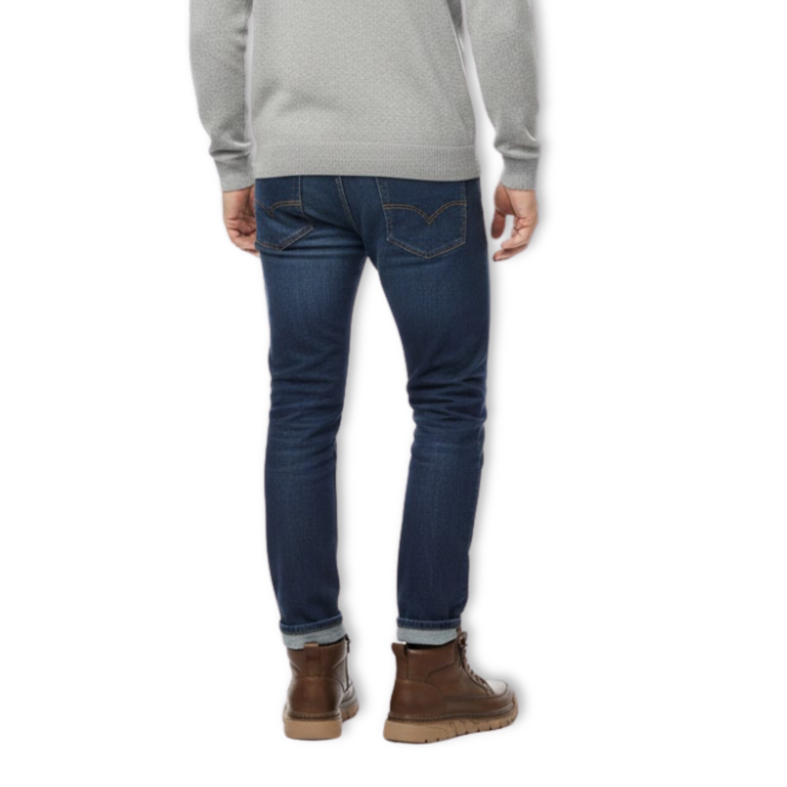 Bottes homme cuir véritable style vintage décontracté élégant robuste