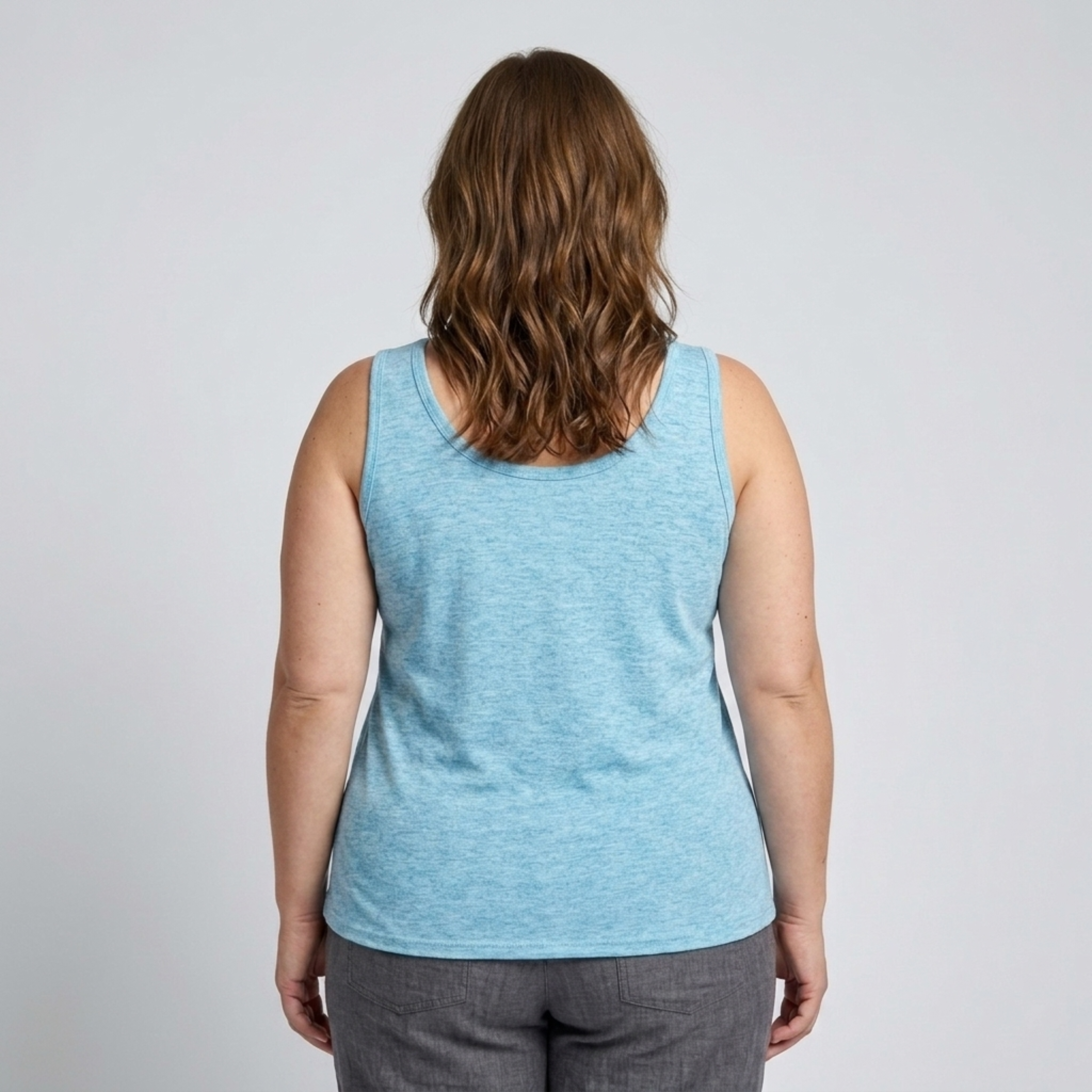 Débardeur grande taille à col rond pour femme