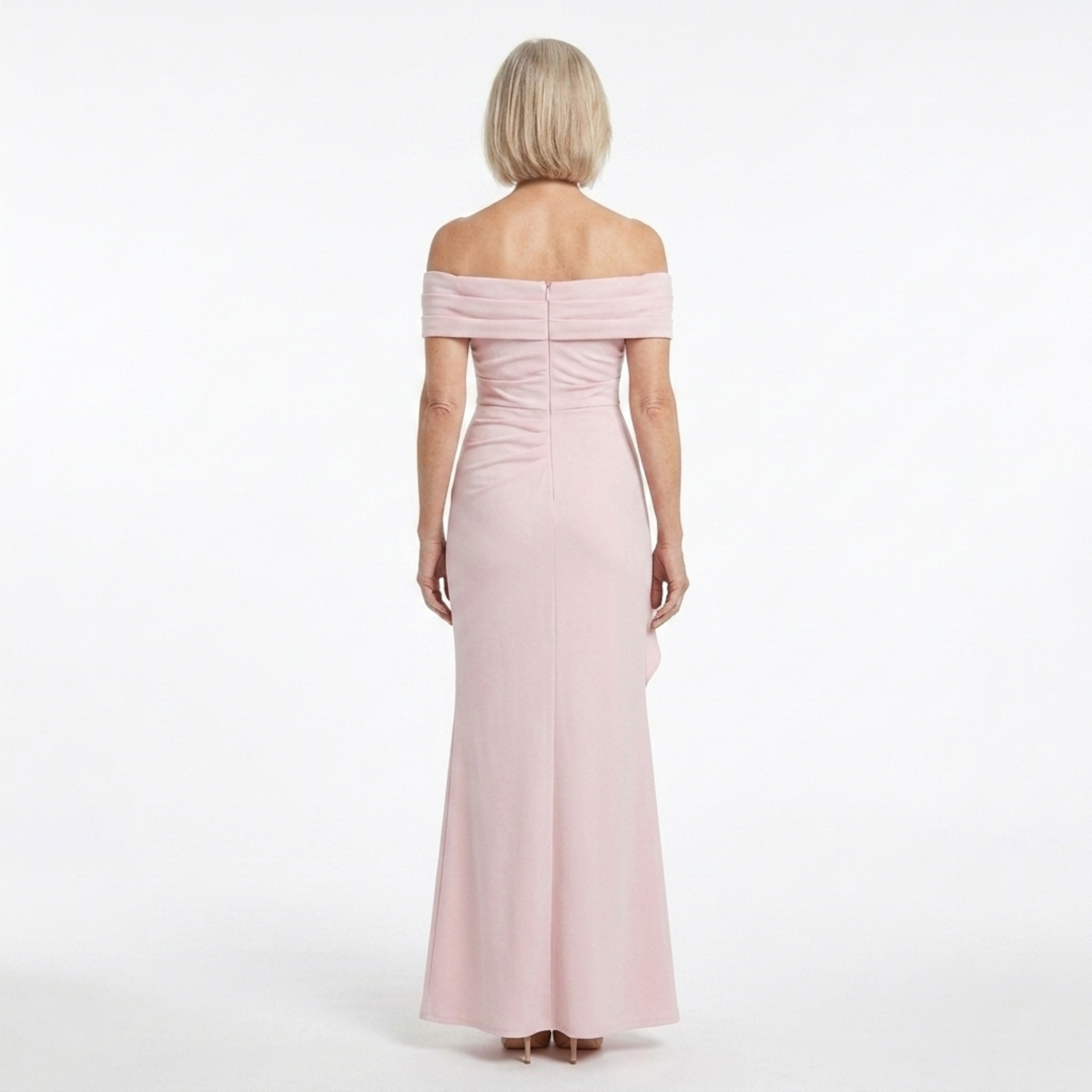 Robe de soirée longue — épaules dénudées coupe ajustée | événement formel