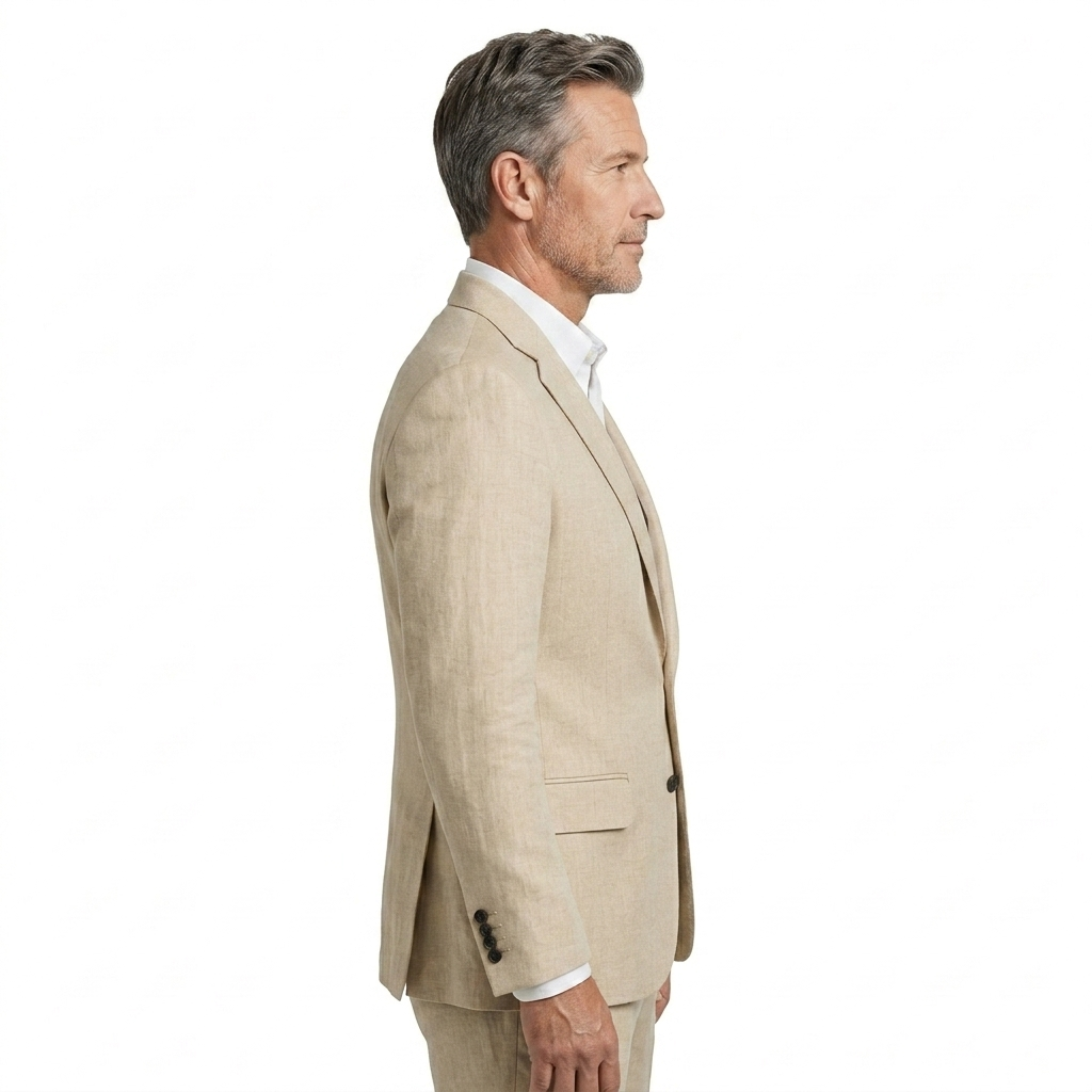 Pánské sako blazer — klasický úzký střih — do kanceláře