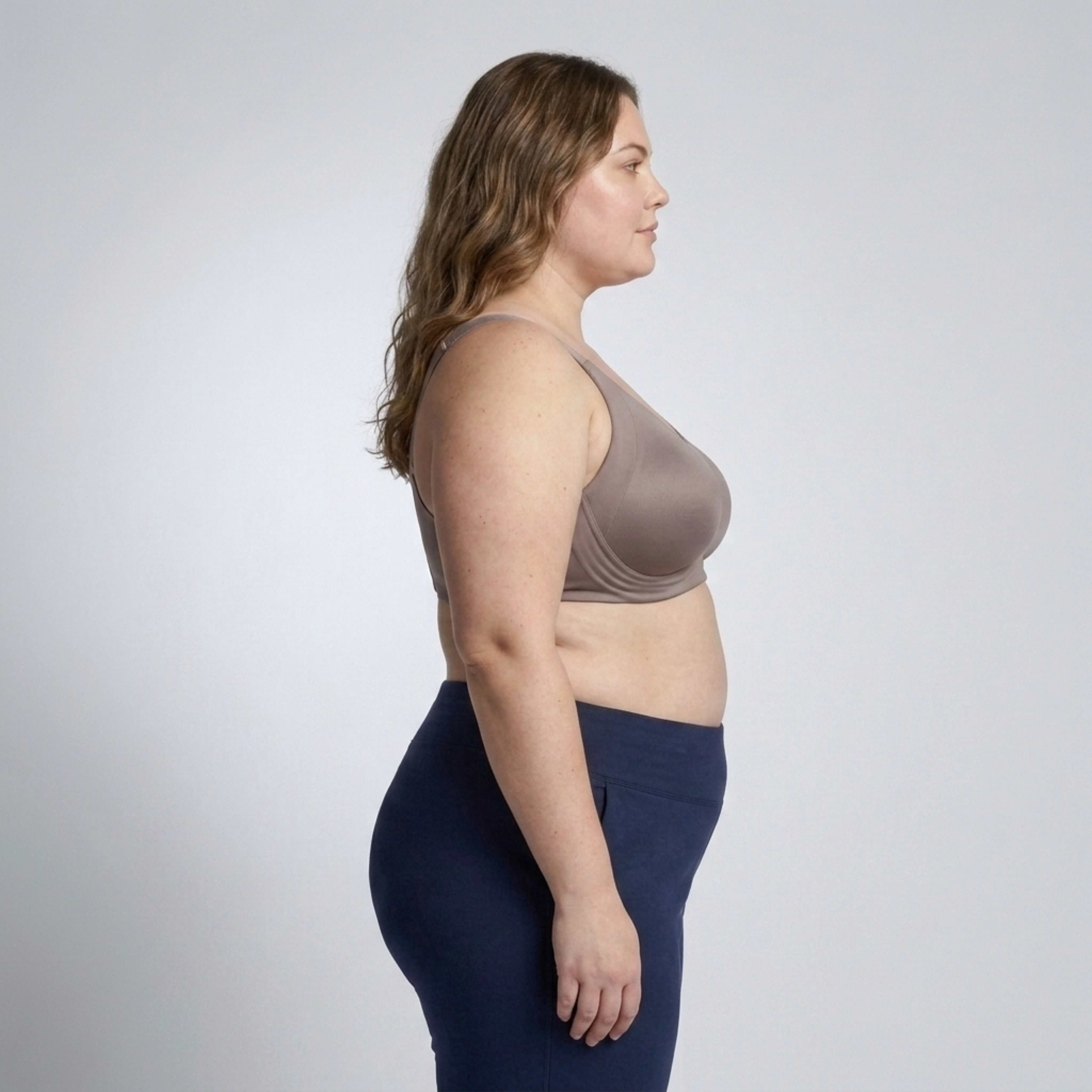 Plus Size Women's Seamless and Wire-Free Invisible Bra