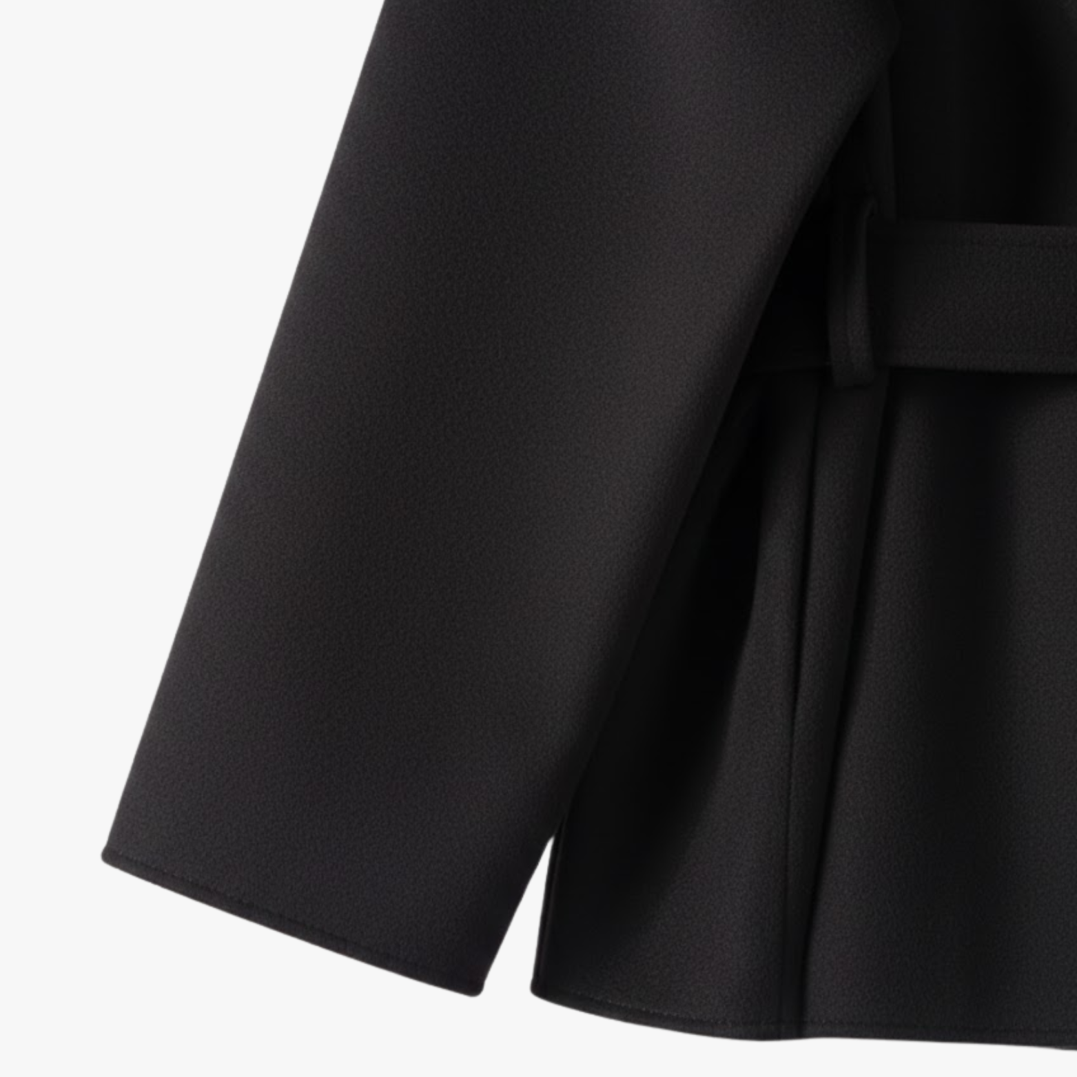 Manteau Femme en Fausse Fourrure avec Ceinture, Col Haut et Manches Longues