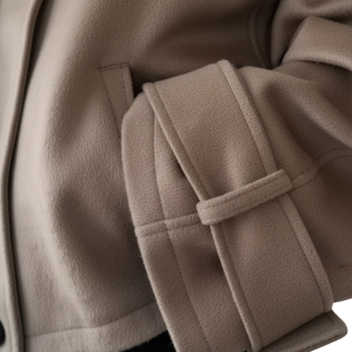Veste Femme Élégante en Laine à Col Montant