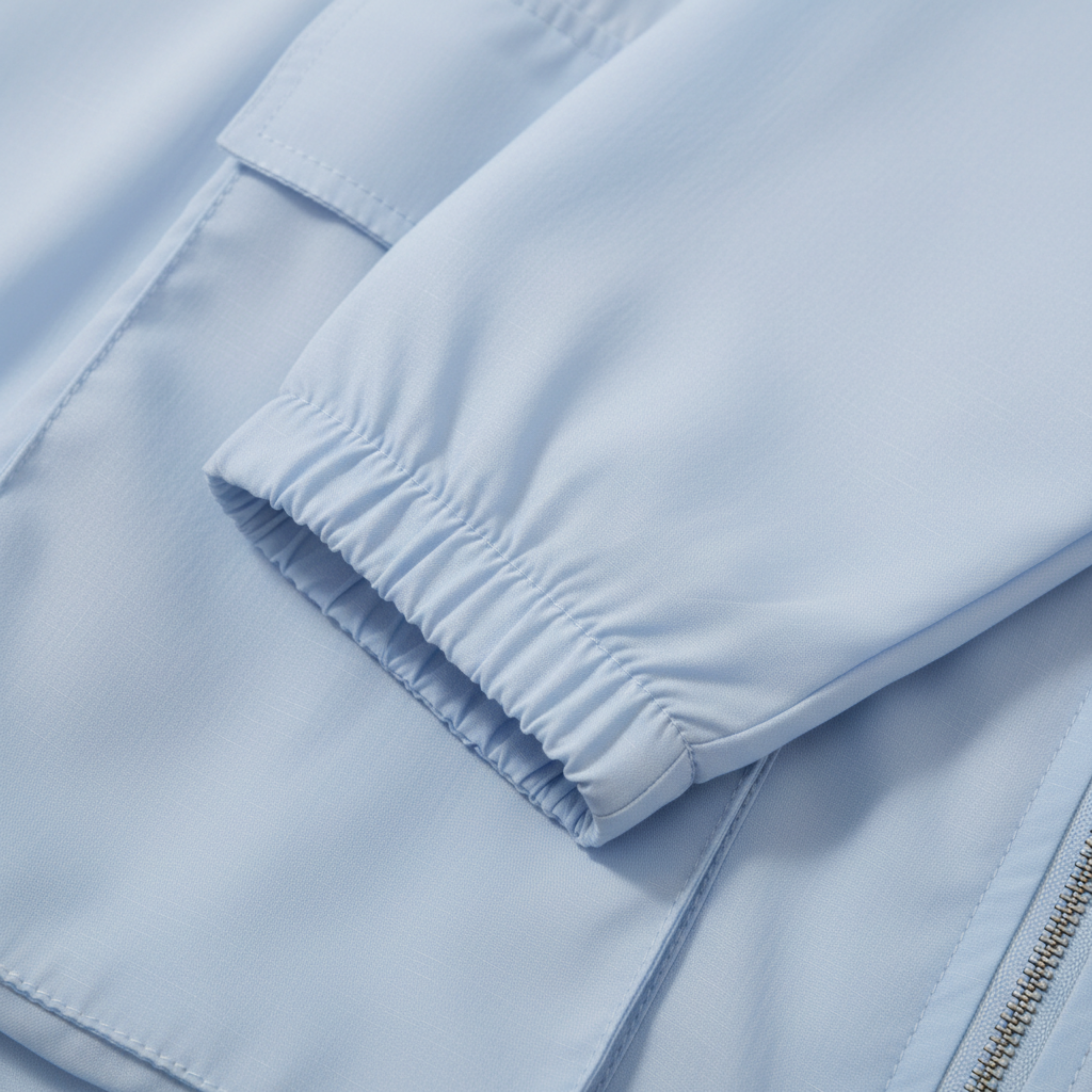 Veste de Protection Solaire Légère à Capuche et Fermeture Éclair pour Femme