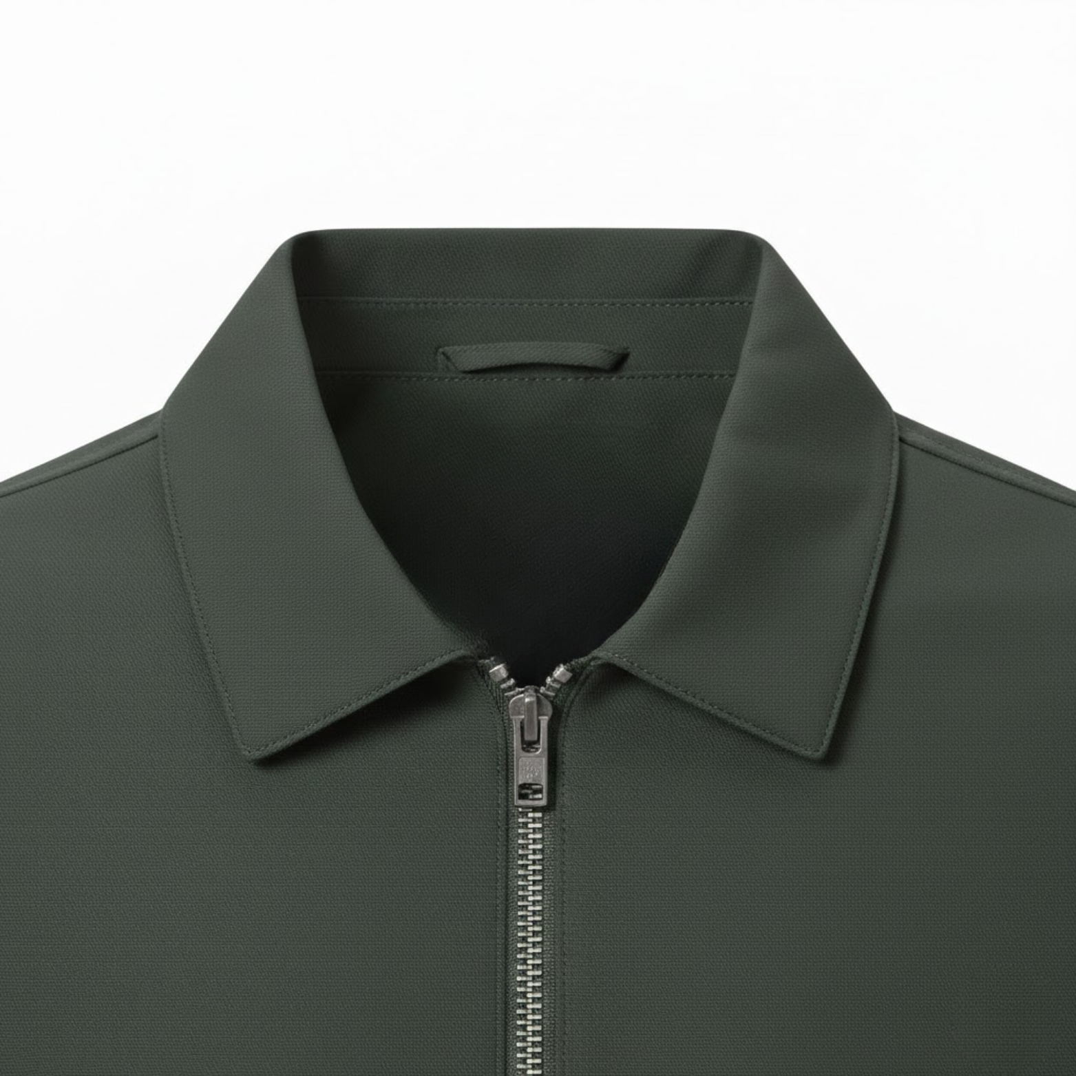 Veste de travail légère pour homme avec fermeture éclair et col chemise classique